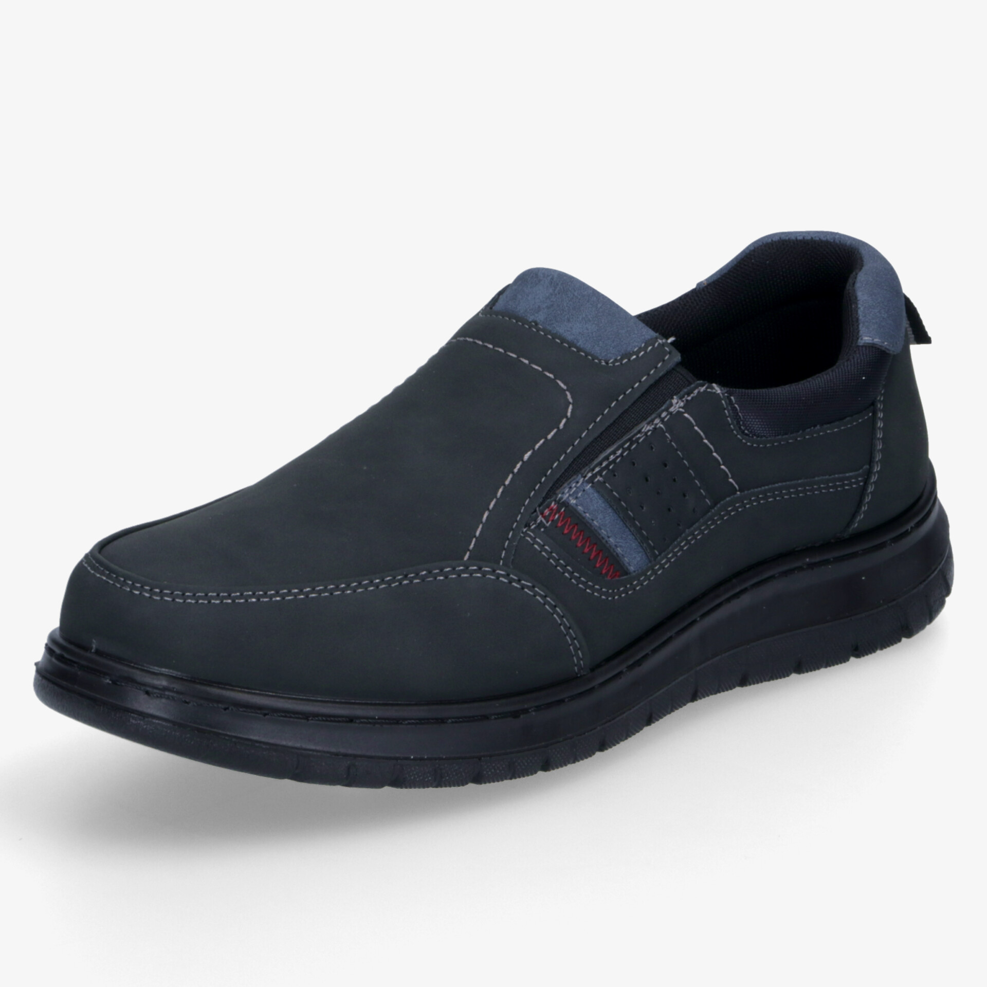 Bequemer schwarzer Slipper mit weicher Polsterung und rutschfester Sohle für den täglichen Komfort