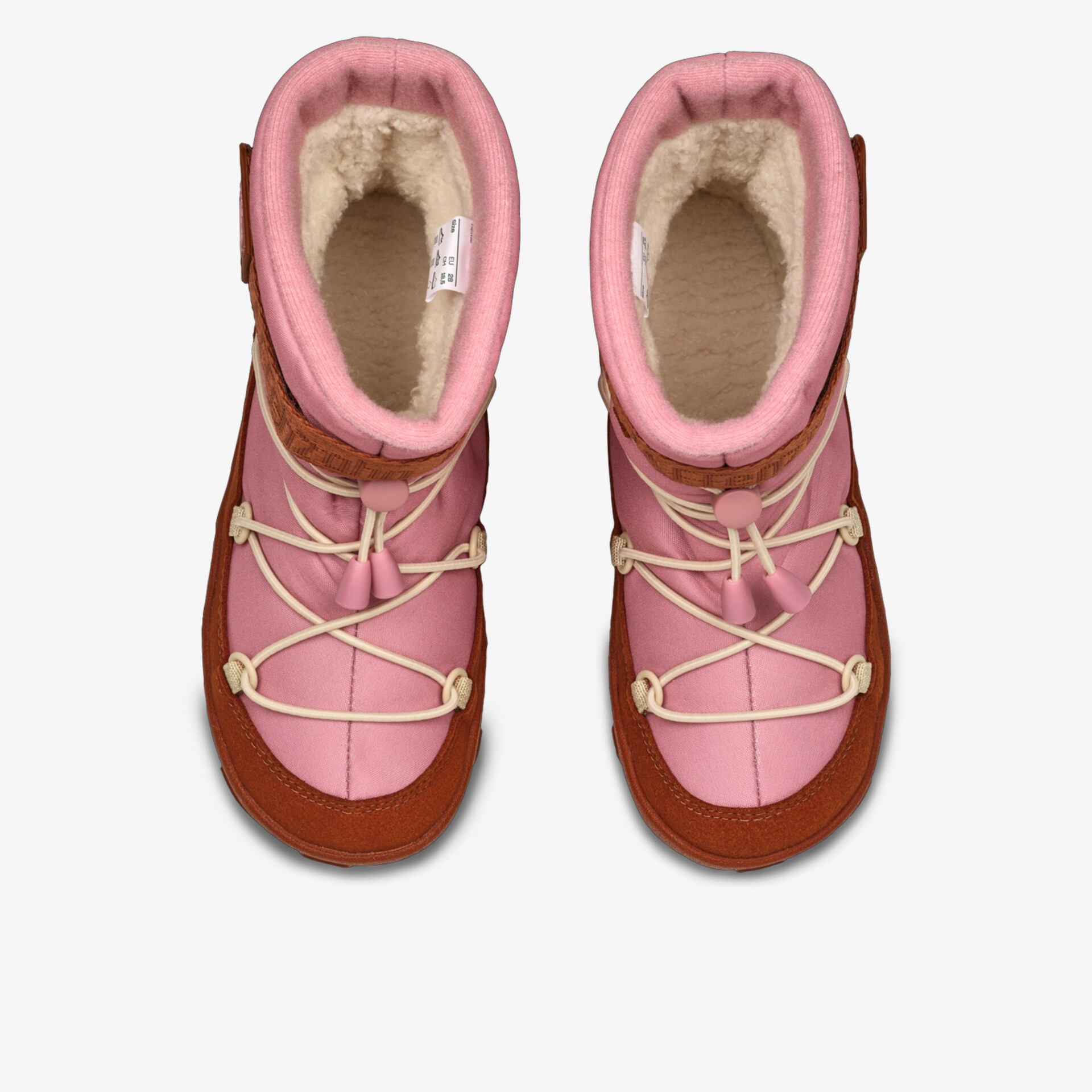 Warme und robuste Stiefel mit niedlichem Schnitt, bequeme Passform und wetterfester, rutschfester Sohle, Ansicht von oben