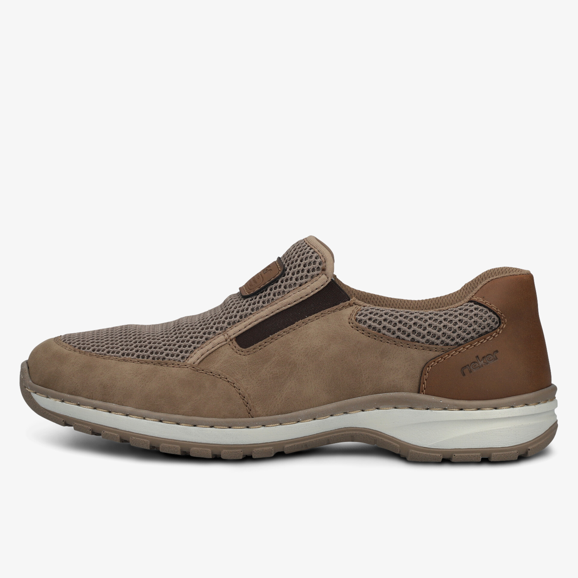 Bequemer und atmungsaktiver Schuh mit elastischem Einsatz und rutschfester Sohle für hohen Tragekomfort