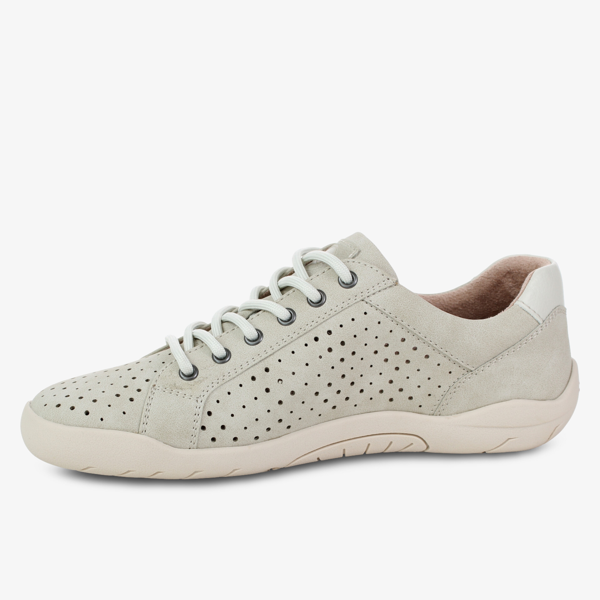 Bequeme, modische Schuhe mit gepolsterter Sohle und perforiertem Design.