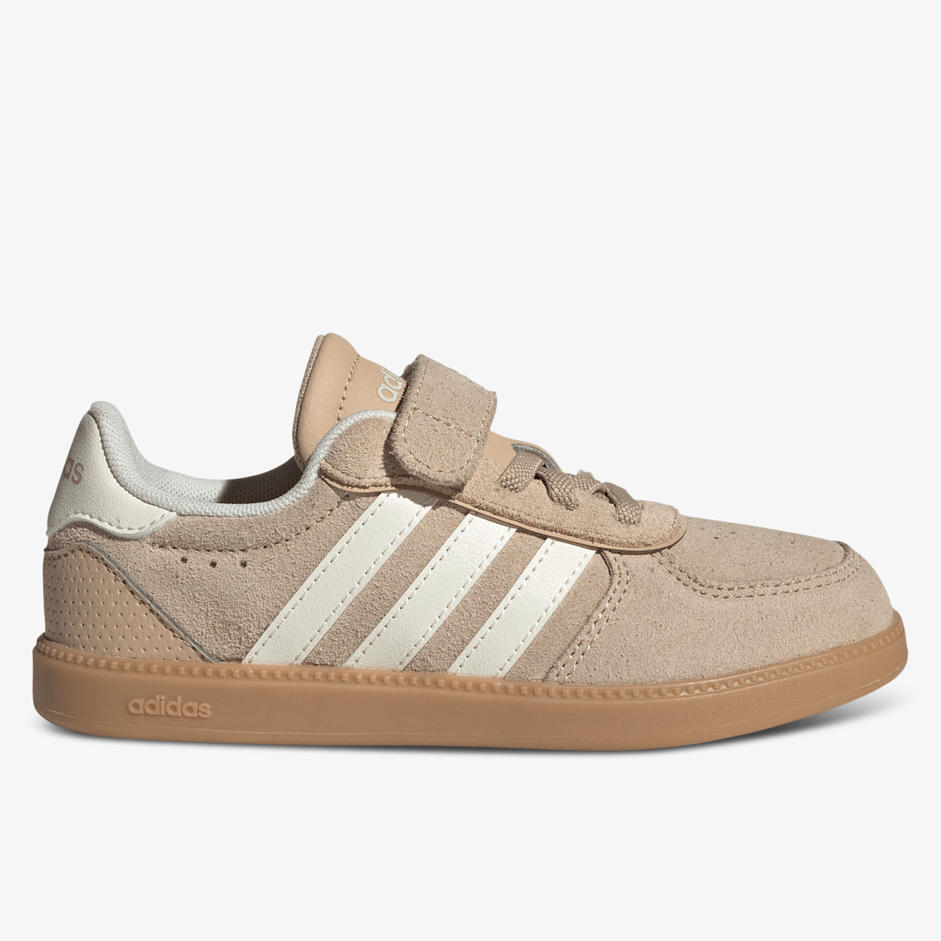 Sportlicher Sneaker aus Veloursleder mit Klettverschluss und weißer Gummisohle für komfortablen Halt