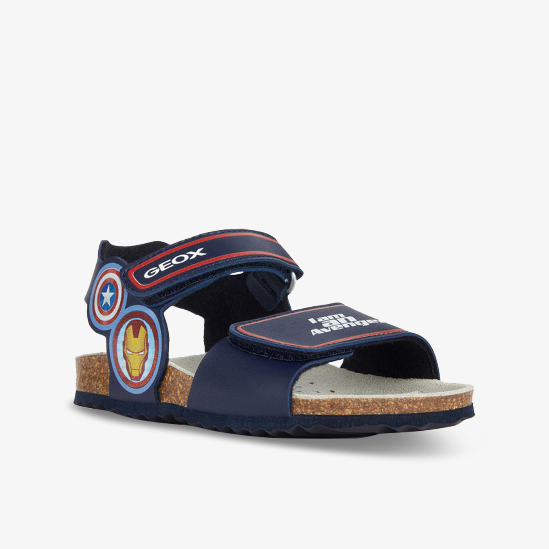 Stilvolle Sandale mit Iron Man Motiv, verstellbaren Riemen und bequemer Passform für optimalen Tragekomfort.