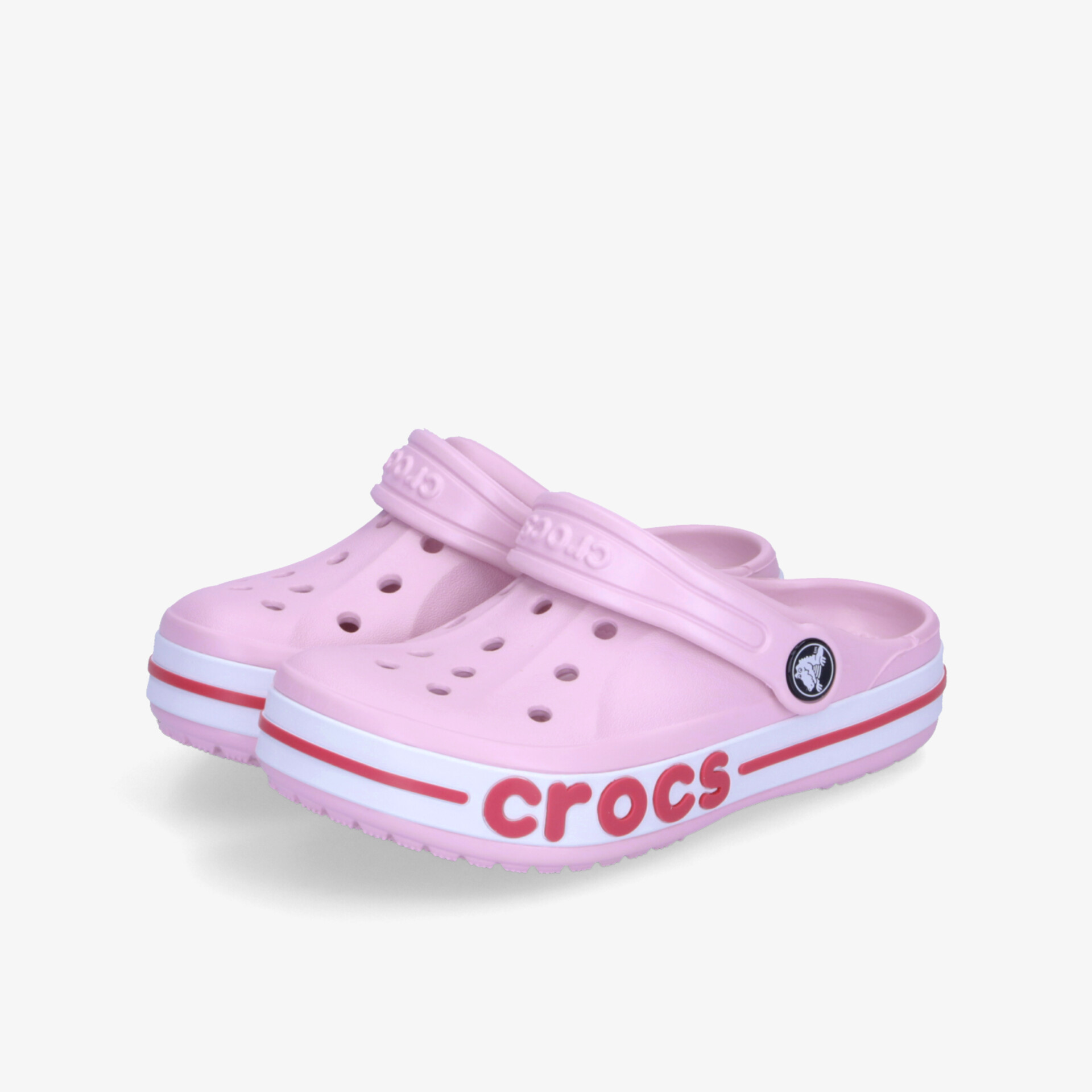 Lila Crocs Schuhe mit atmungsaktiven Löchern und praktischem Riemen, bequem und flexibel für Alltag und Freizeit