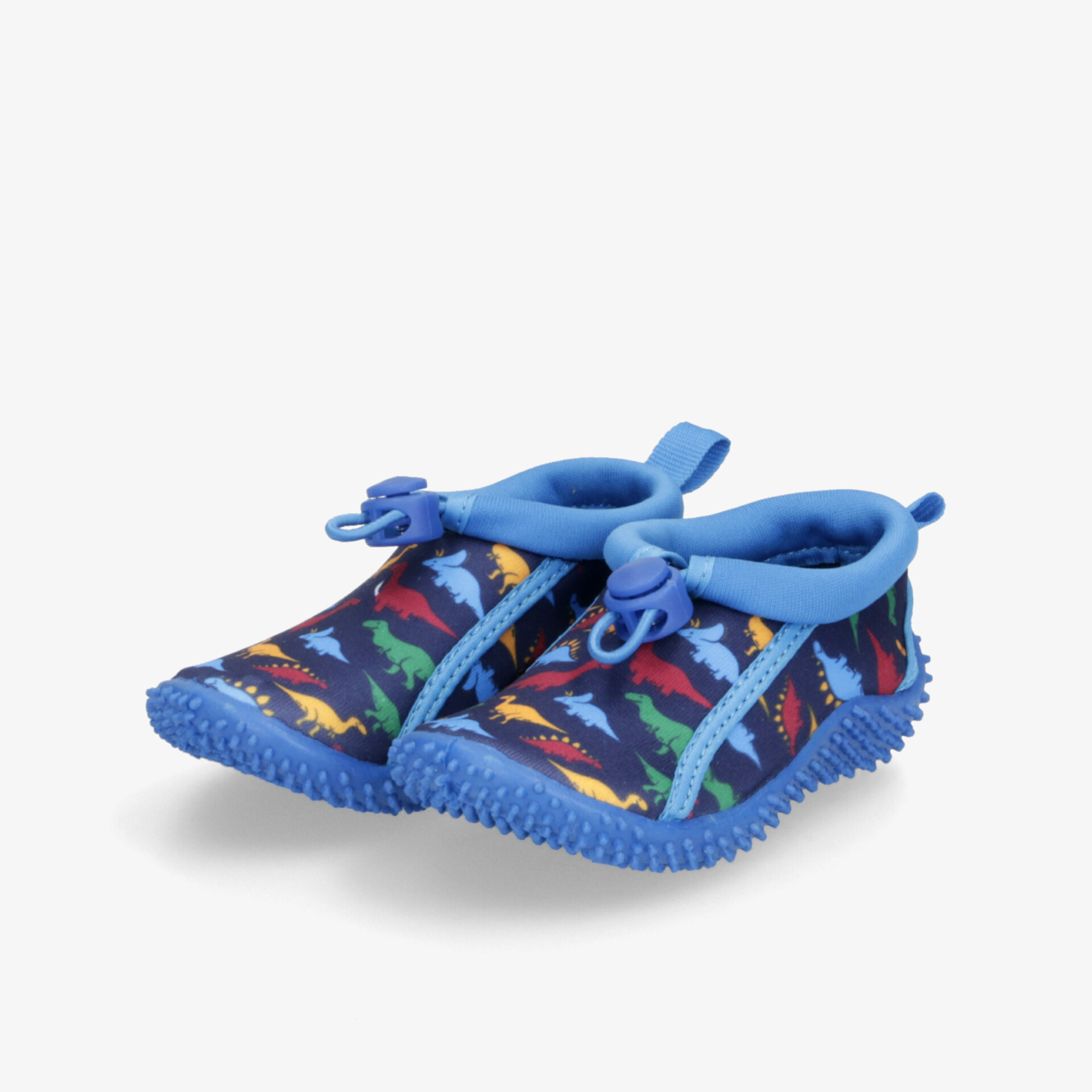 Bequeme Kinderschuhe mit buntem Dinosaurier-Motiv, flexible rutschfeste Sohlen und elastischer Schnürung