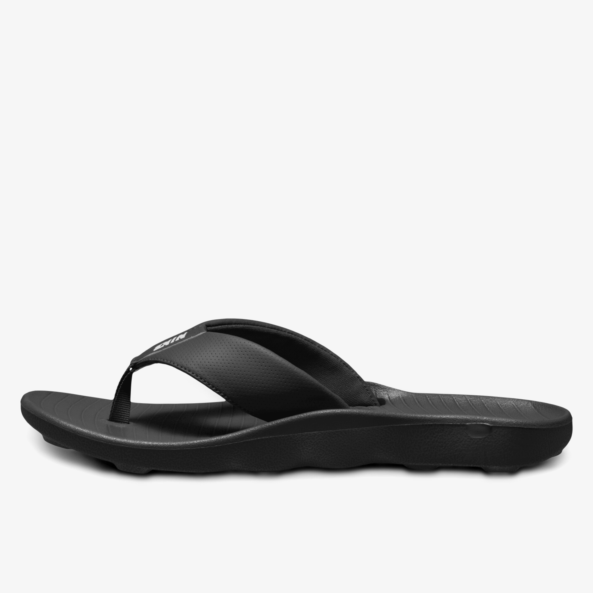 Bequeme schwarze Flip-Flops mit strapazierfähigem Design, ideal für lässige Anlässe.
