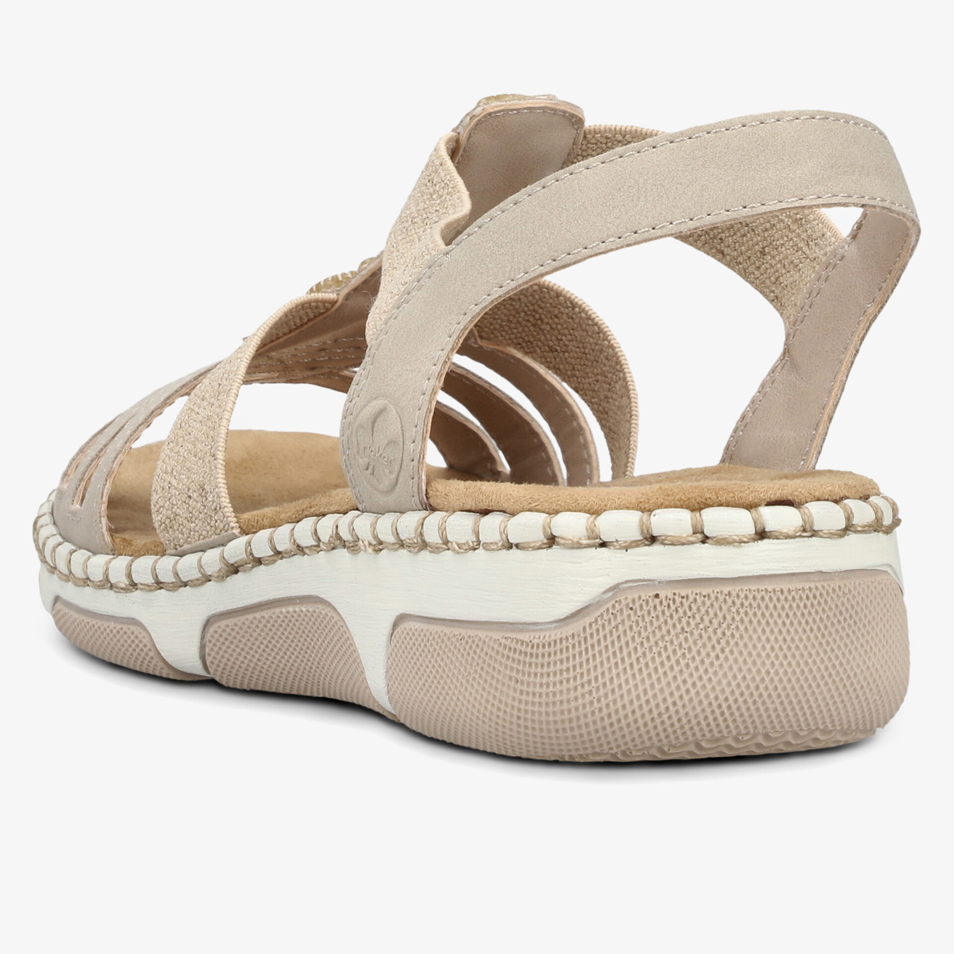 Komfortable Sandale mit gepolstertem Fußbett und elastischen Riemen für sicheren Halt und angenehmes Tragegefühl