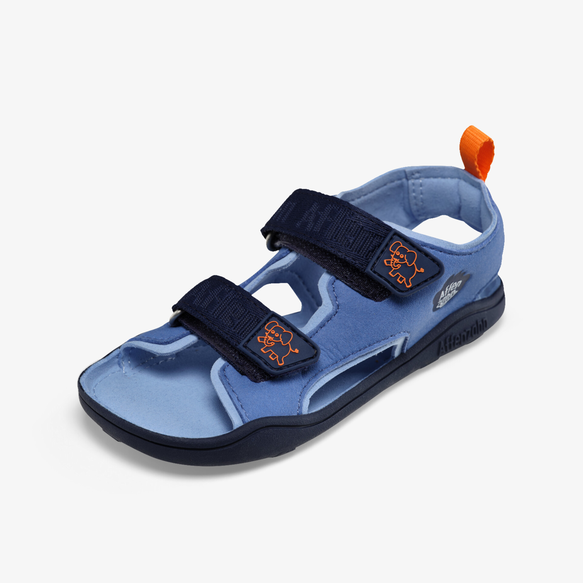 Bequeme blaue Sportsandale mit verstellbaren Klettverschlüssen und rutschfester Sohle für sicheren Halt