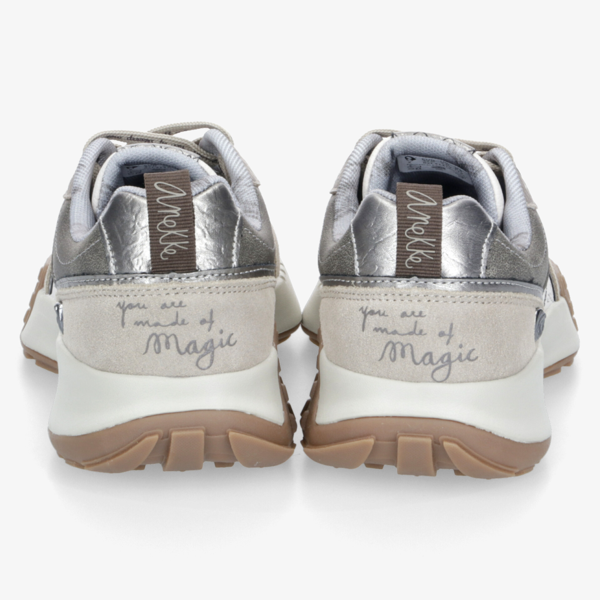 Robuste und modische Schuhe mit gepolsterter Ferse und rutschfester Sohle, Rückansicht