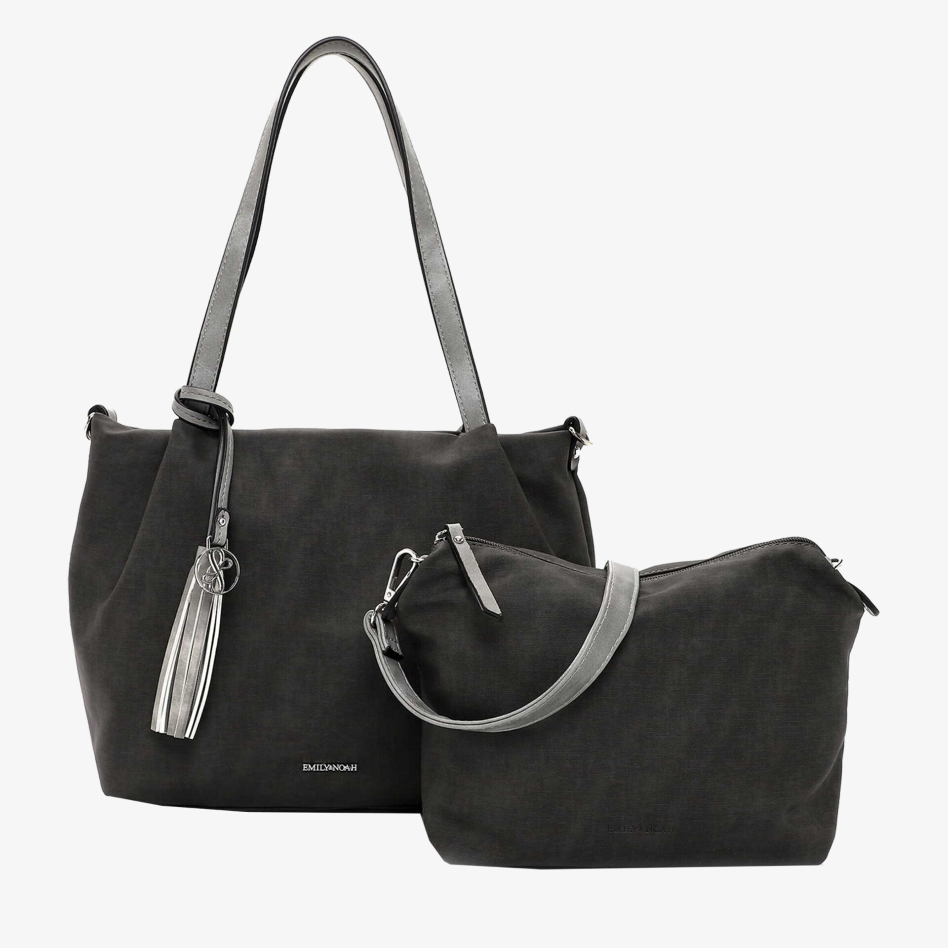 Elegantes Taschenset in Schwarz, perfekte Alltagsbegleiter mit modernem Design und vielseitiger Funktionalität.