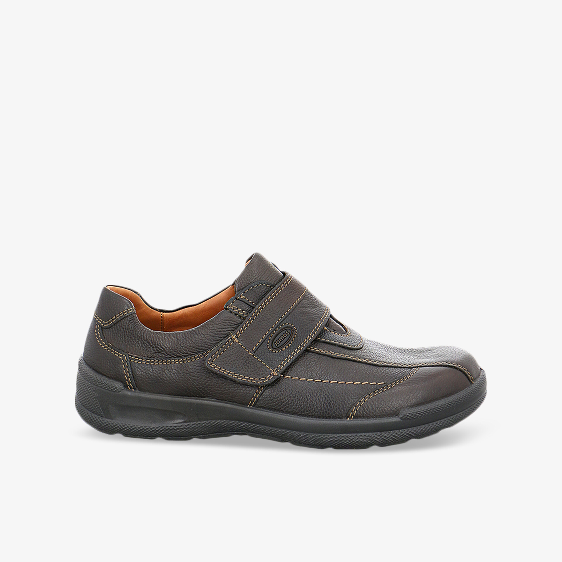 Komfortabler Schuh mit praktischem Klettverschluss und rutschfester Sohle.