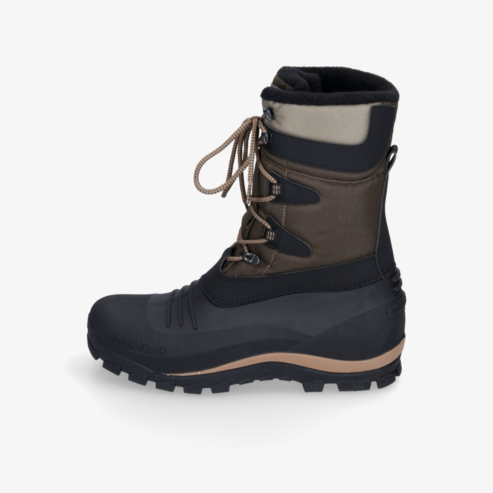 Robuster Winterstiefel mit wasserfestem Obermaterial und rutschfester Sohle für optimalen Outdoor-Komfort.