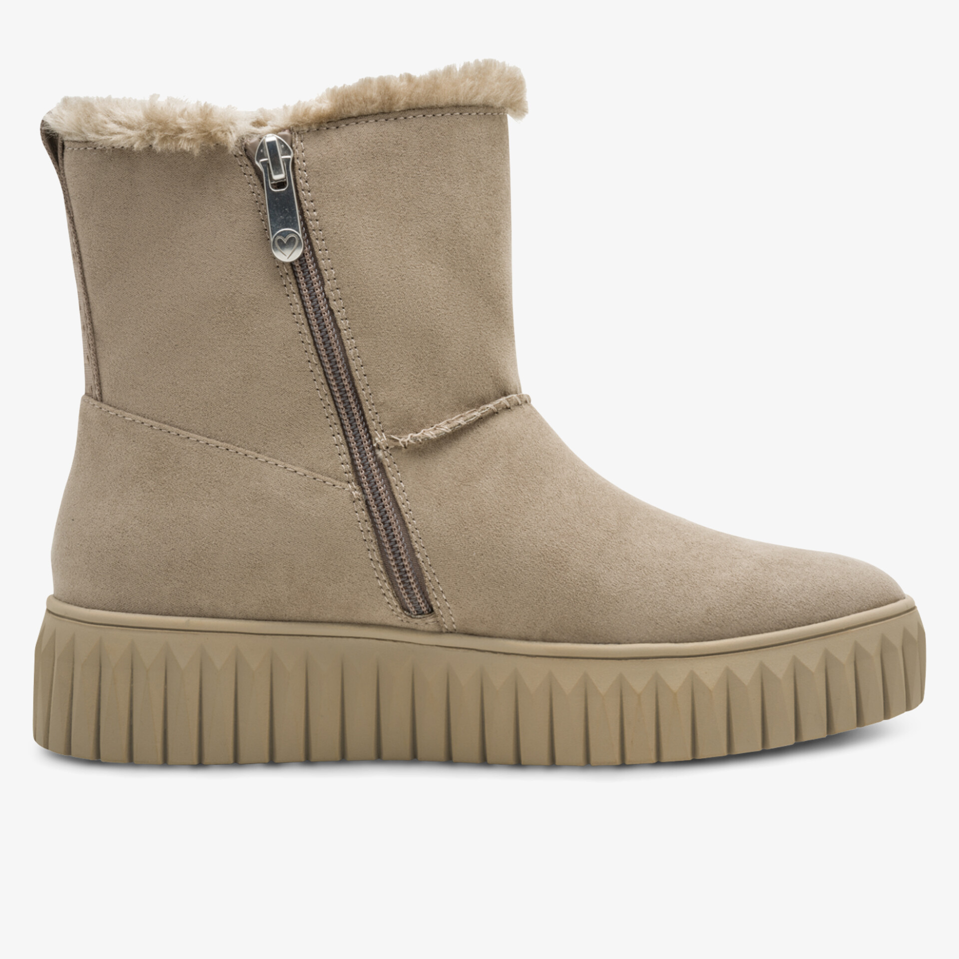 Warmer Stiefel mit weichem Innenfutter und praktischem Reißverschluss für bequemen und sicheren Halt