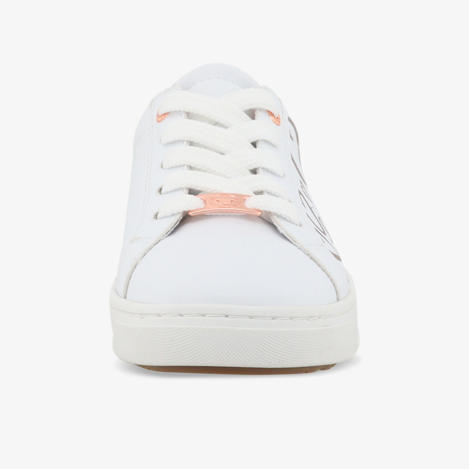 Weißer Sneaker mit moderner Schnürung und robuster, leichter Sohle für hohen Tragekomfort und Alltagstauglichkeit