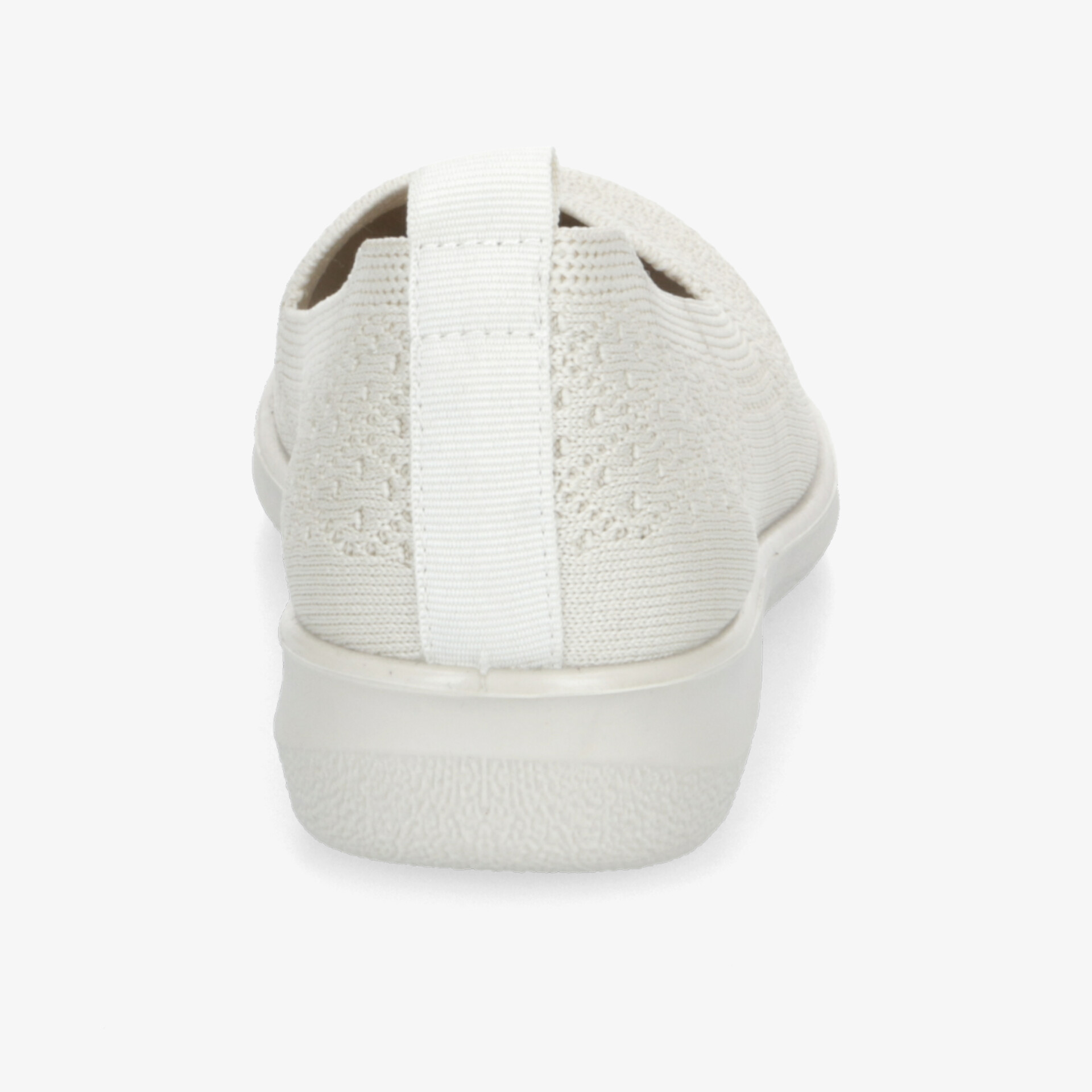 Schuh Rückansicht zeigt gepolsterten Fersenbereich und strapazierfähige, rutschfeste Sohle für hohen Tragekomfort