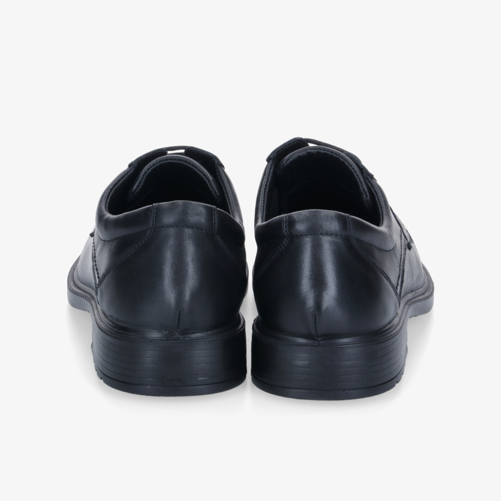 Elegante schwarze Lederschuhe, klassisch und langlebig, für maximalen Komfort und Stil.