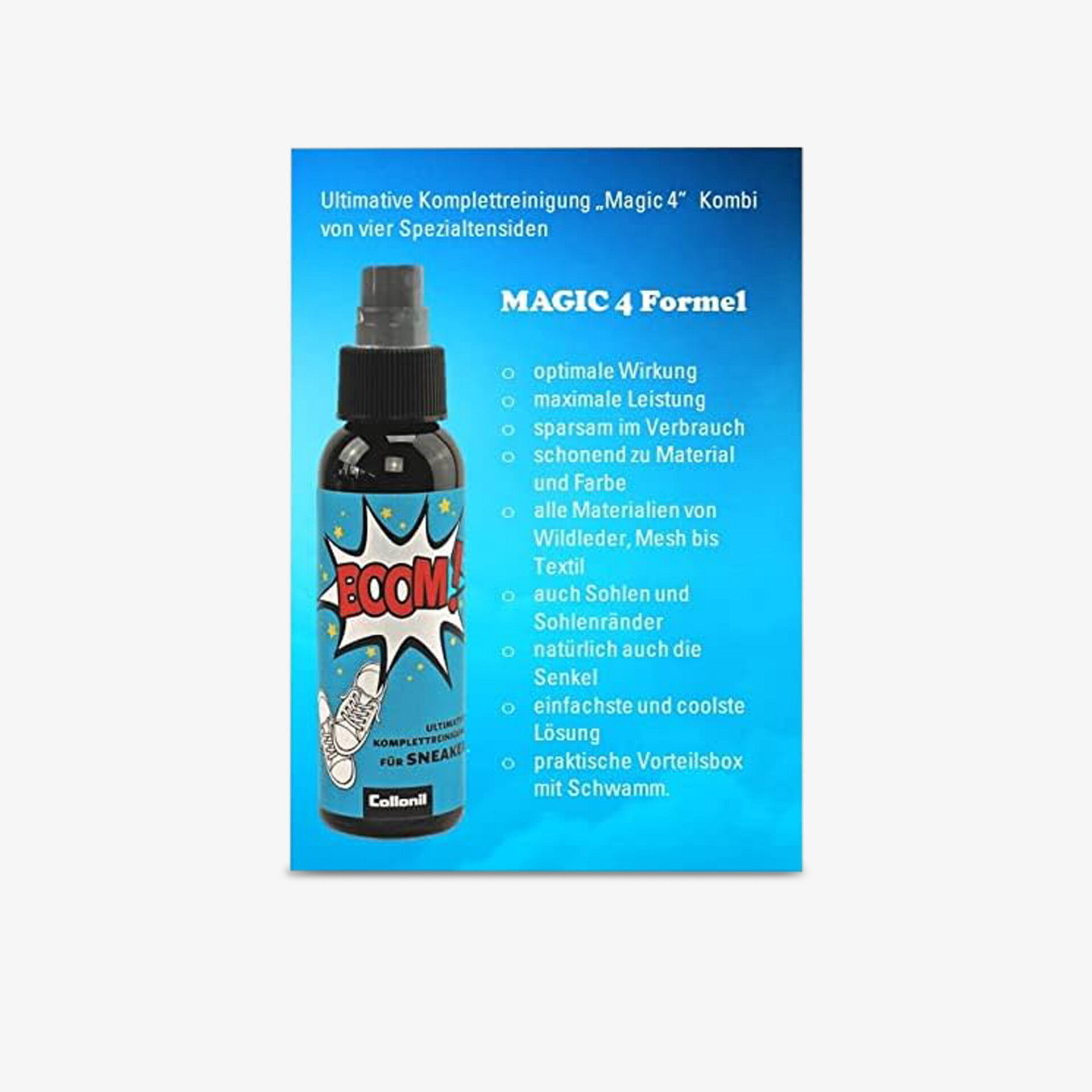 Effektives Reinigungsspray mit kraftvoller Formel für schnelle Fleckenentfernung und vielseitigen Einsatz.