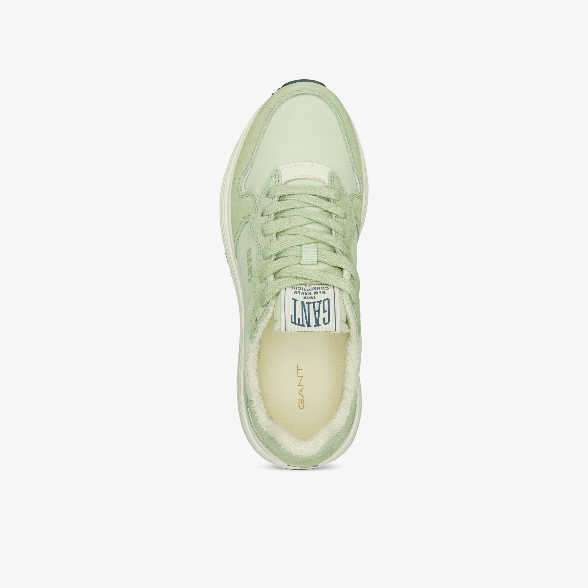 Leichter Sneaker mit atmungsaktivem Material und bequemer Polsterung in eleganter hellgrüner Farbe