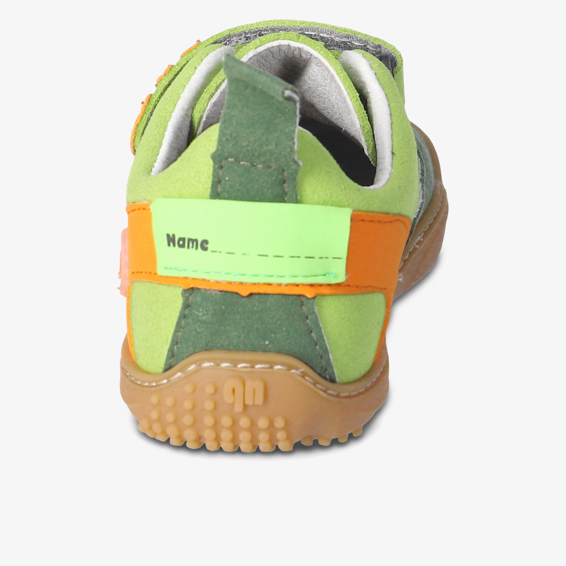 Bequeme und robuste Schuhe in Grün-Orange mit rutschfester Sohle