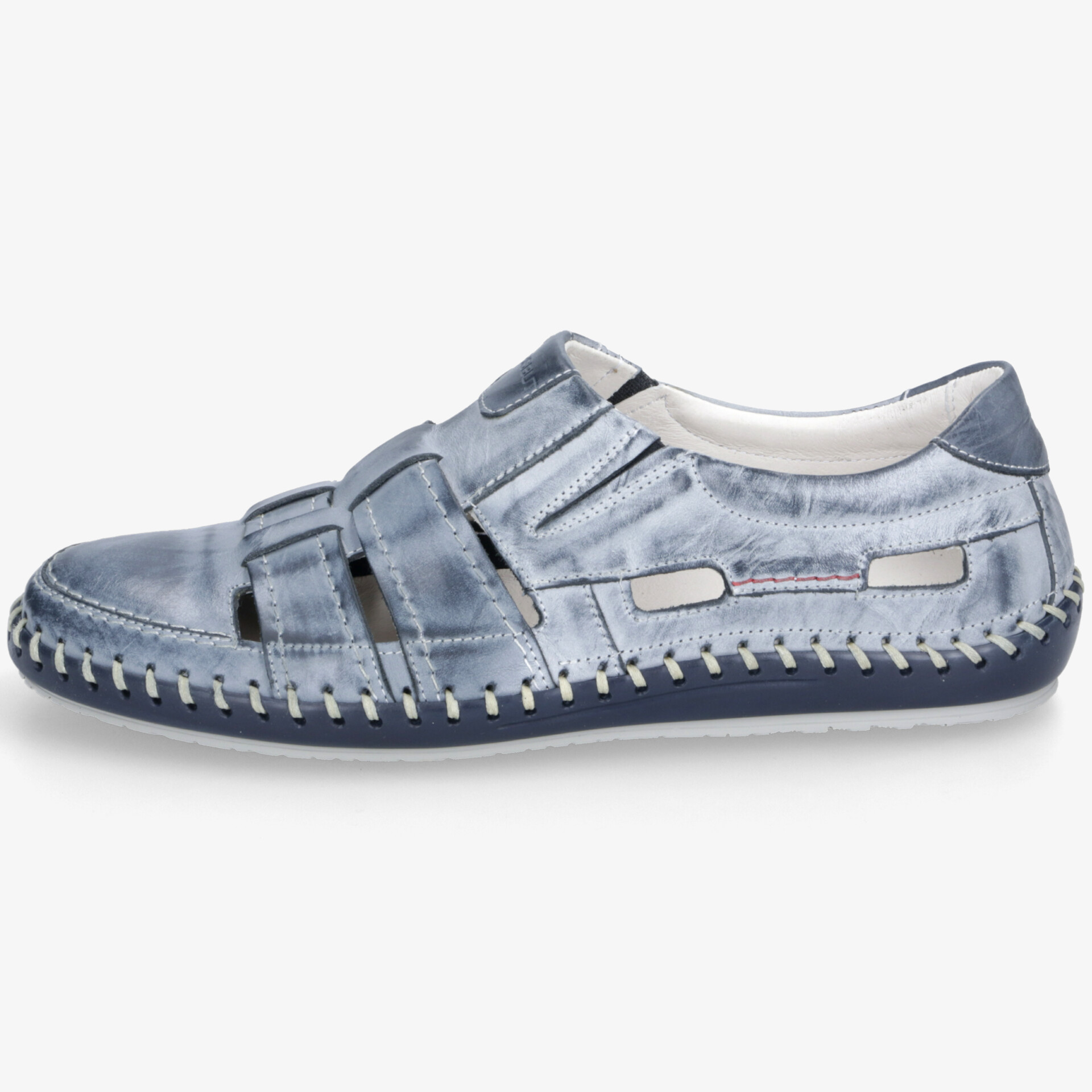 Leichter und atmungsaktiver Sandalenschuh seitliche Ansicht mit flexibler und robuster Sohle für bequemen Halt