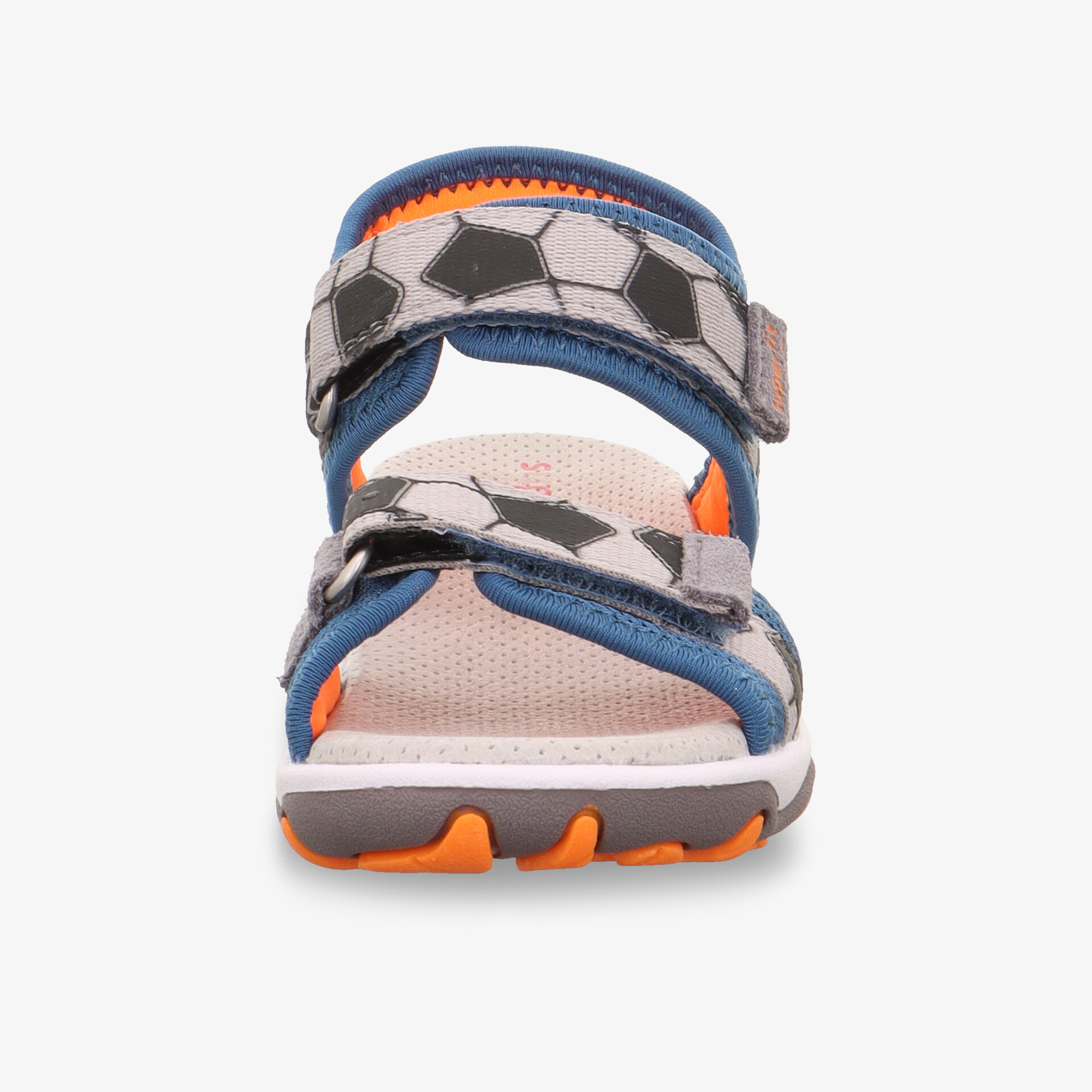 Robuste, komfortable Sandale mit verstellbarem Klettverschluss und rutschfester Sohle, Frontansicht