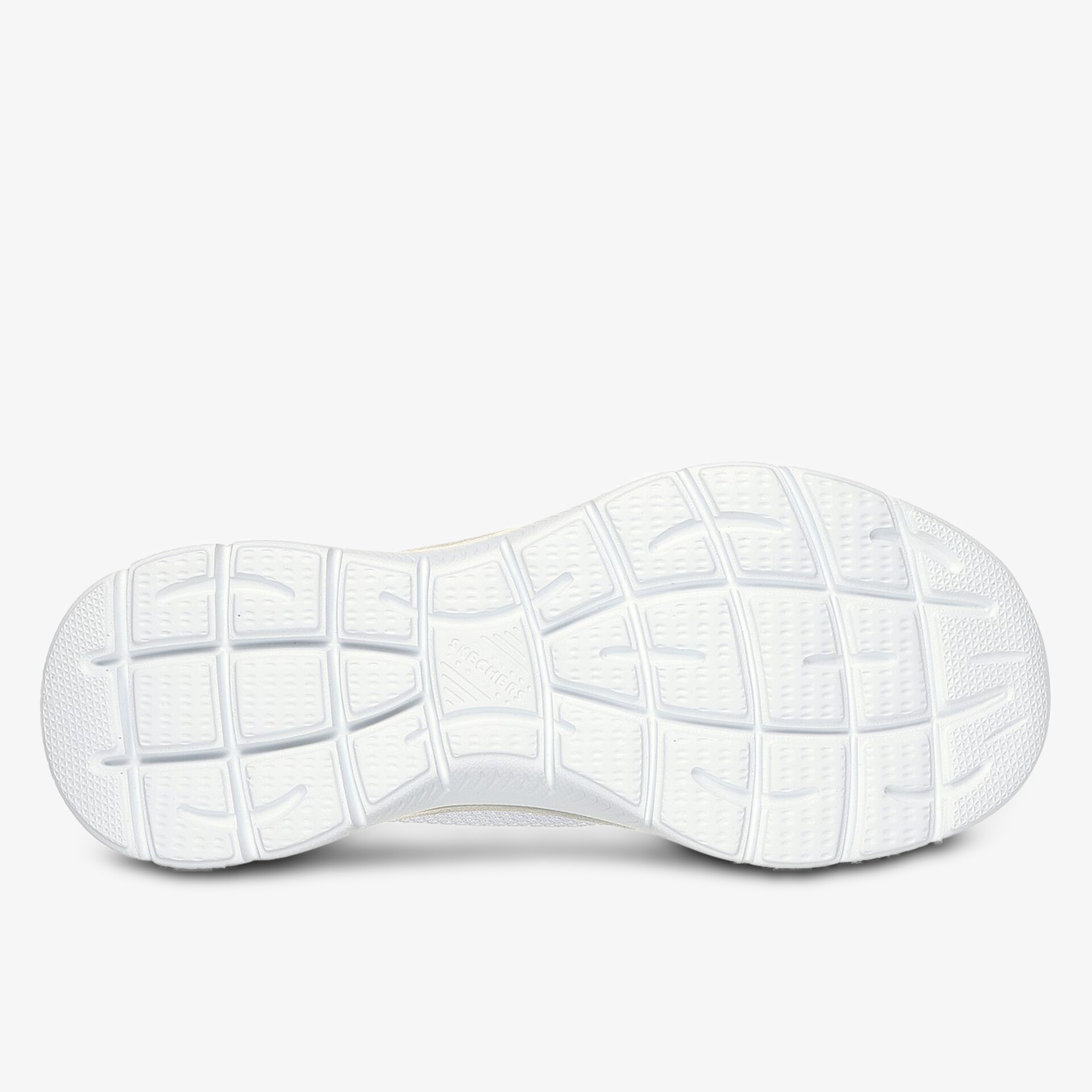 Weißes Schuhmodell mit strapazierfähiger Sohle