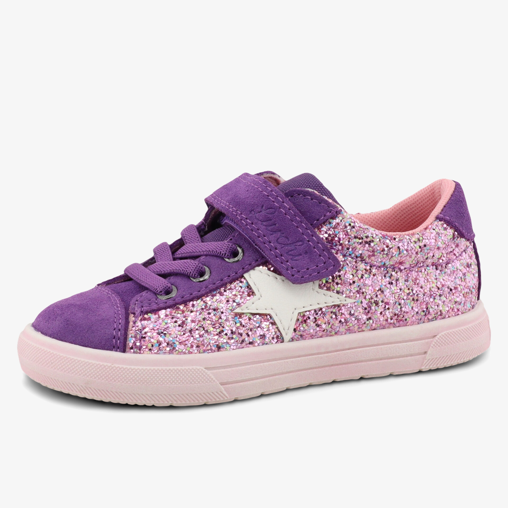 Lila Sneaker mit Sternenmotiv und Klettverschluss für bequemen Halt und sportlichen Look