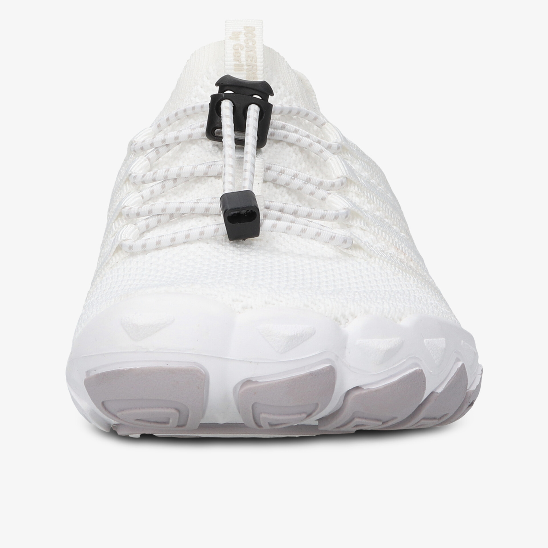 Moderner leichter Sportschuh in Weiß mit flexiblem Design und atmungsaktivem Material, Frontansicht