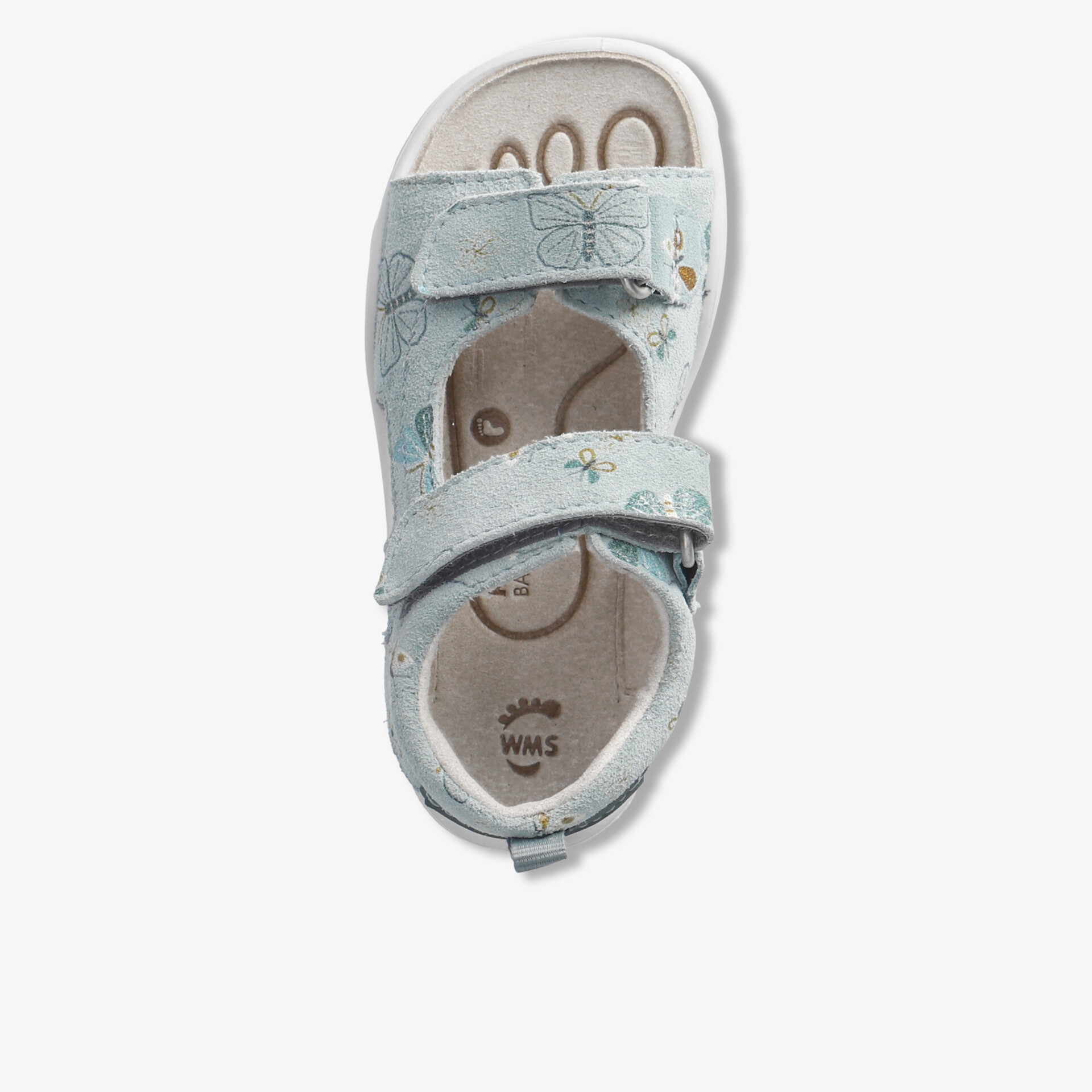 Helle Sandale mit verstellbaren Klettverschlüssen und leichter Sohle für angenehmen Tragekomfort