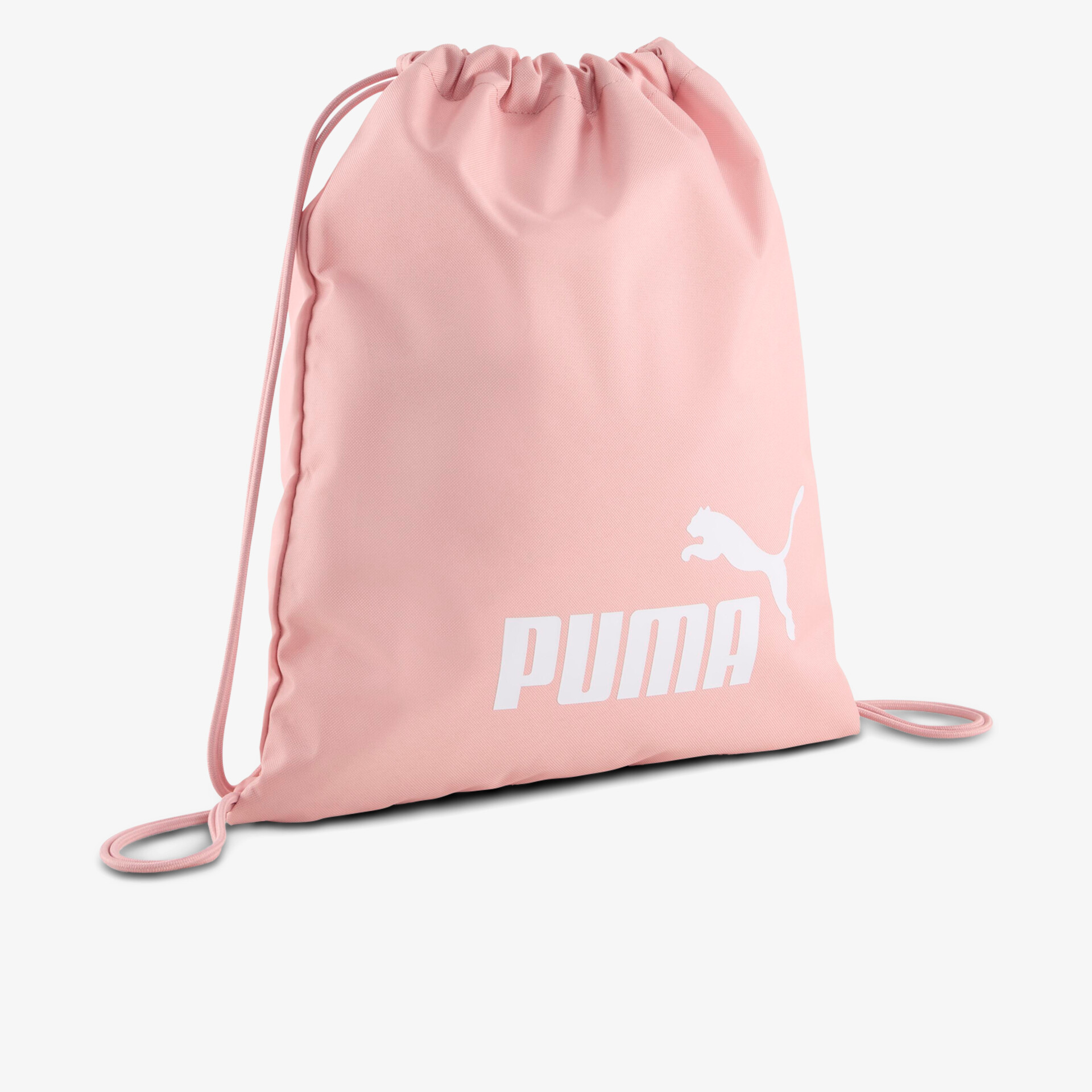 Leichter rosa Puma Sportbeutel mit Kordelzug und modischem Design, ideal für Freizeit und Sport