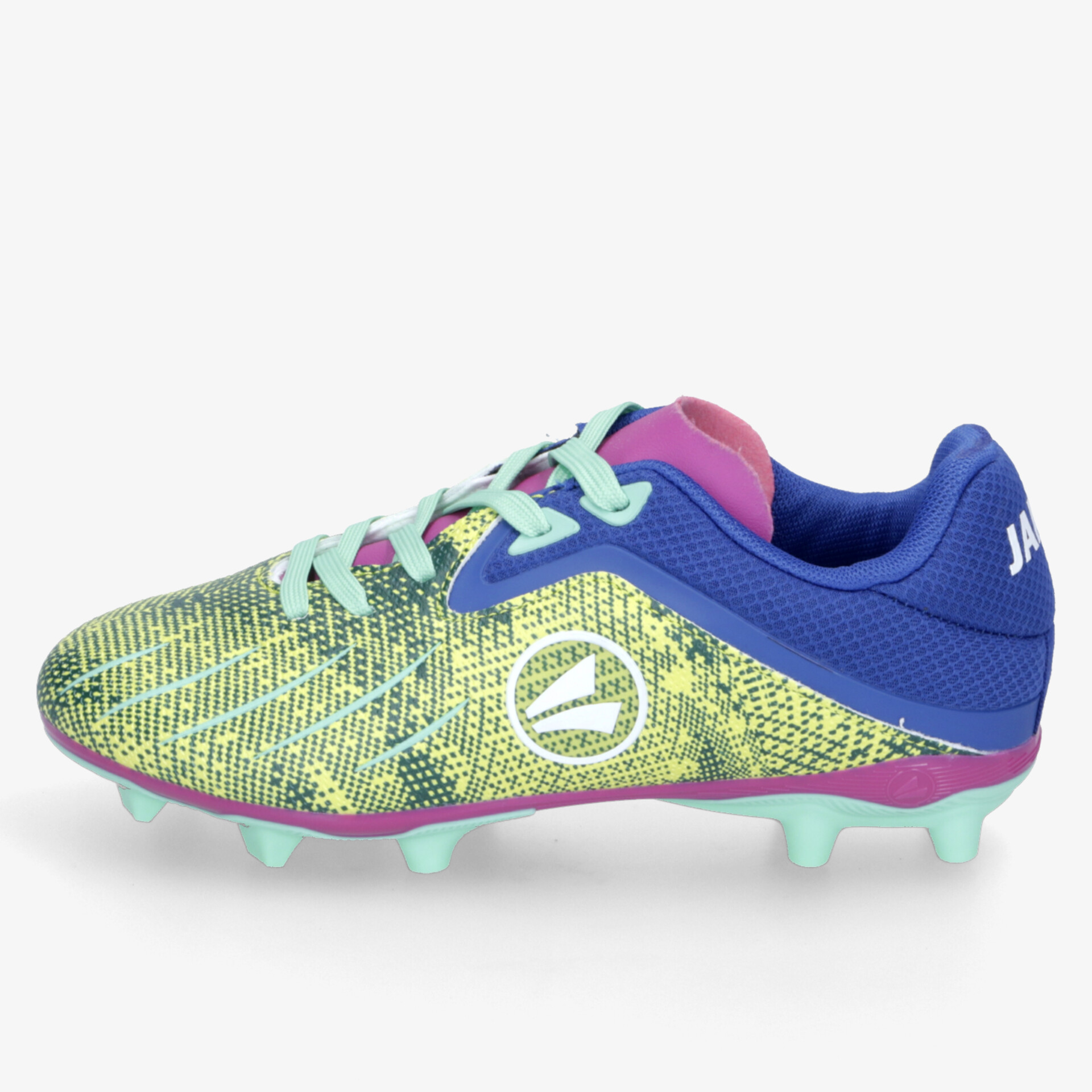 Leichtgewichtiger Fußballschuh mit auffälligem Design und widerstandsfähigen Stollen für optimale Traktion