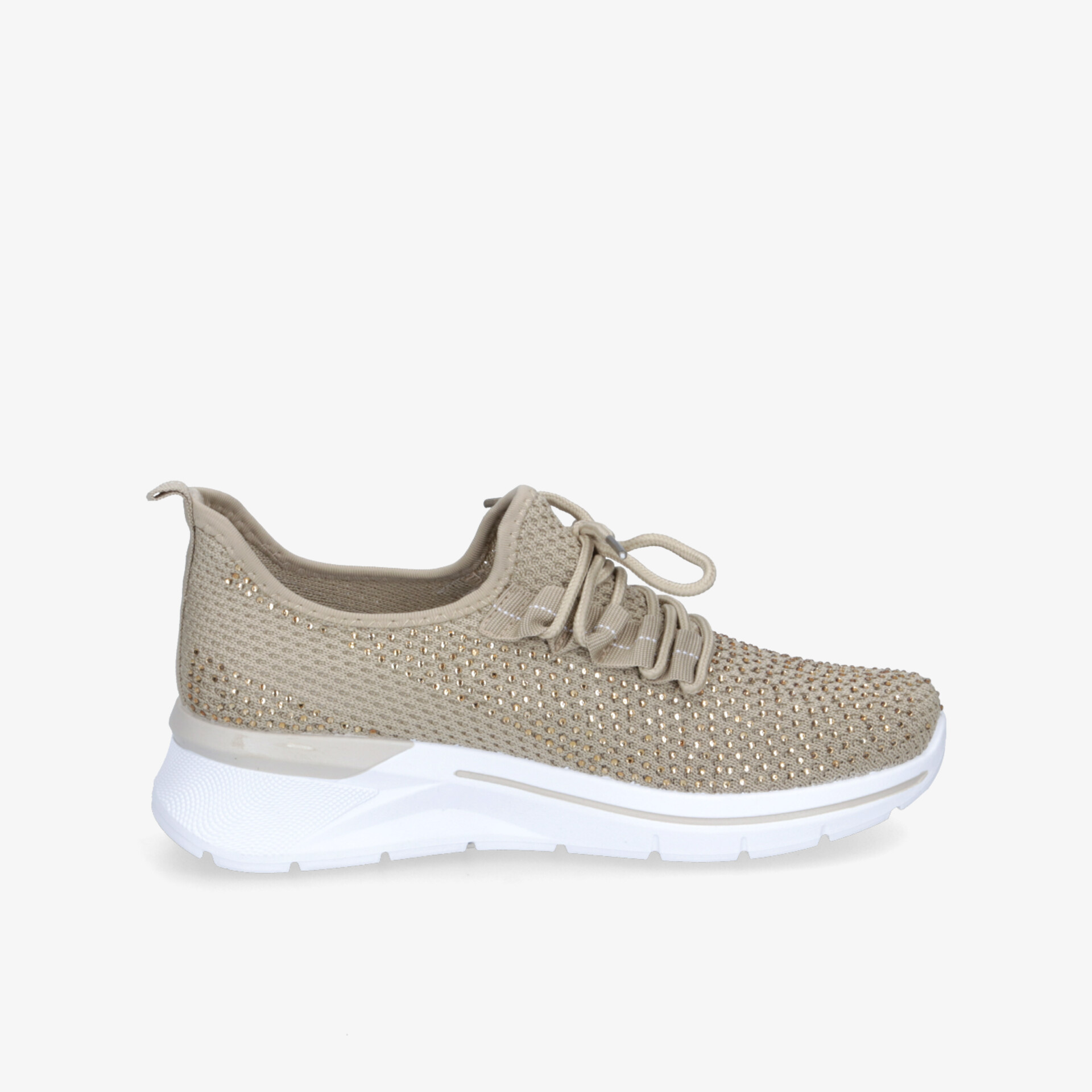 Leichter, bequemer Sneaker in Beige mit atmungsaktivem Material und flexibler Sohle, ideale Passform für Alltag