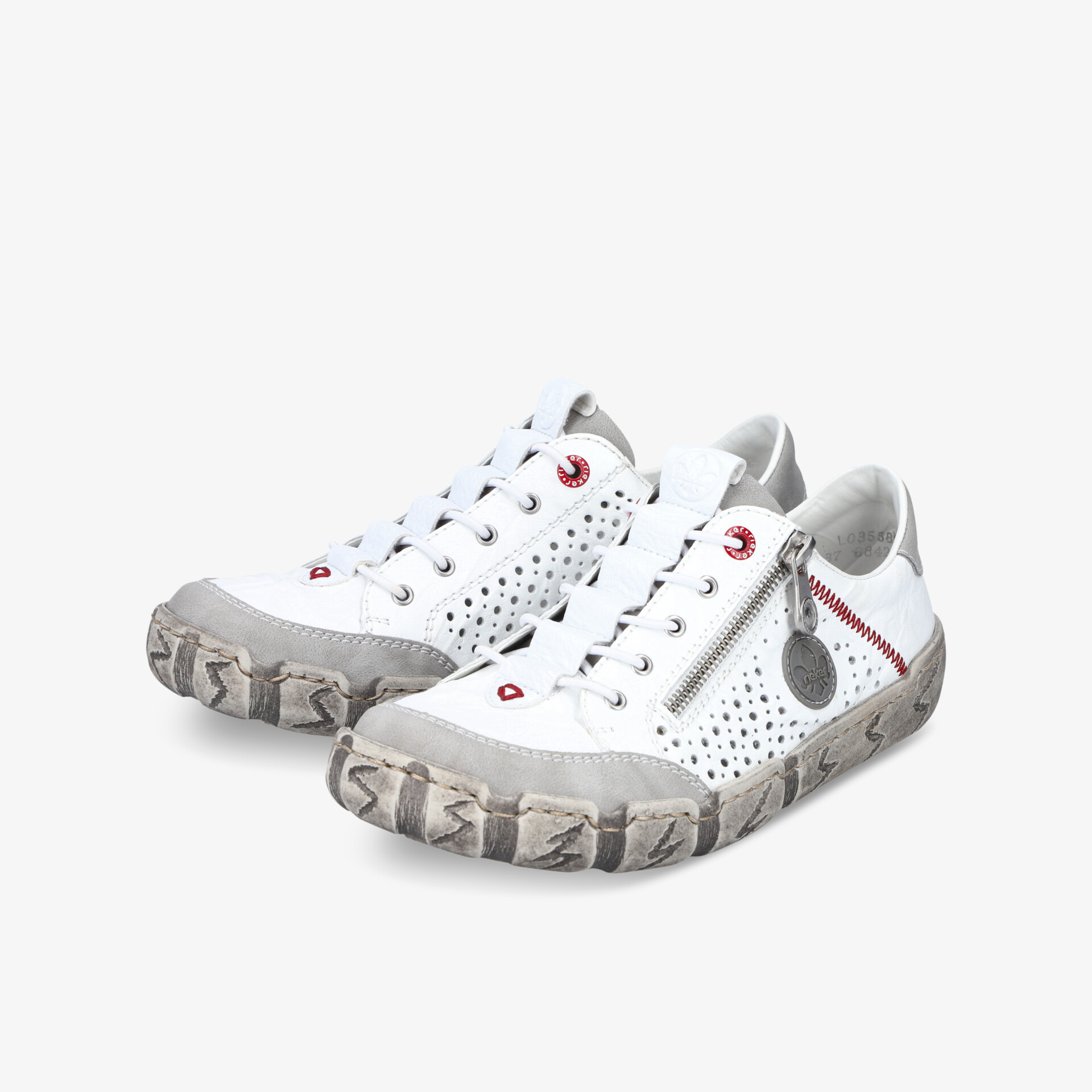 Leichte, atmungsaktive Sneaker mit perforiertem Design, flexibler Sohle und komfortablem Schnitt für sportlichen Look