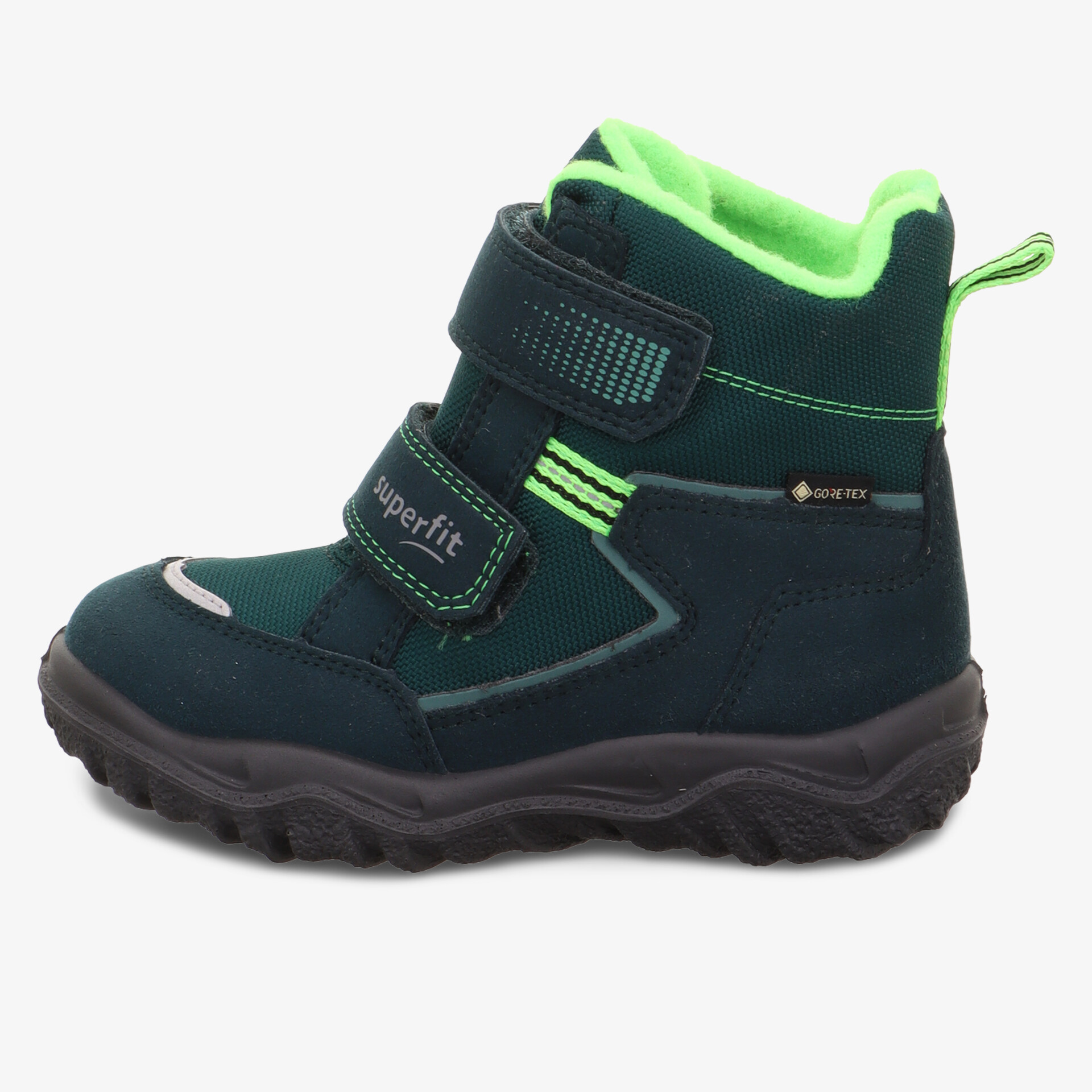 Wasserdichter Kinderschuh mit warmer Isolierung, robust und rutschfester Sohle, leichter Einstieg durch Klettverschluss