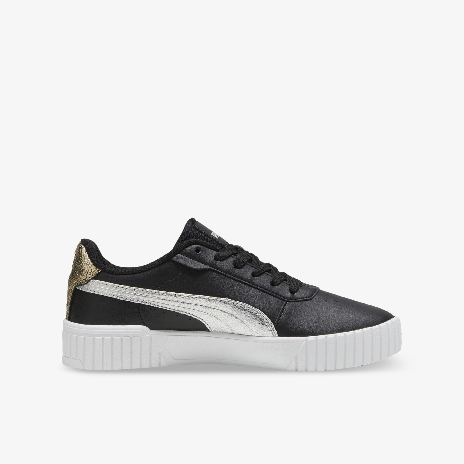 Moderner schwarzer Sneaker mit weißer Sohle, komfortabel und langlebig für sportliche Aktivitäten