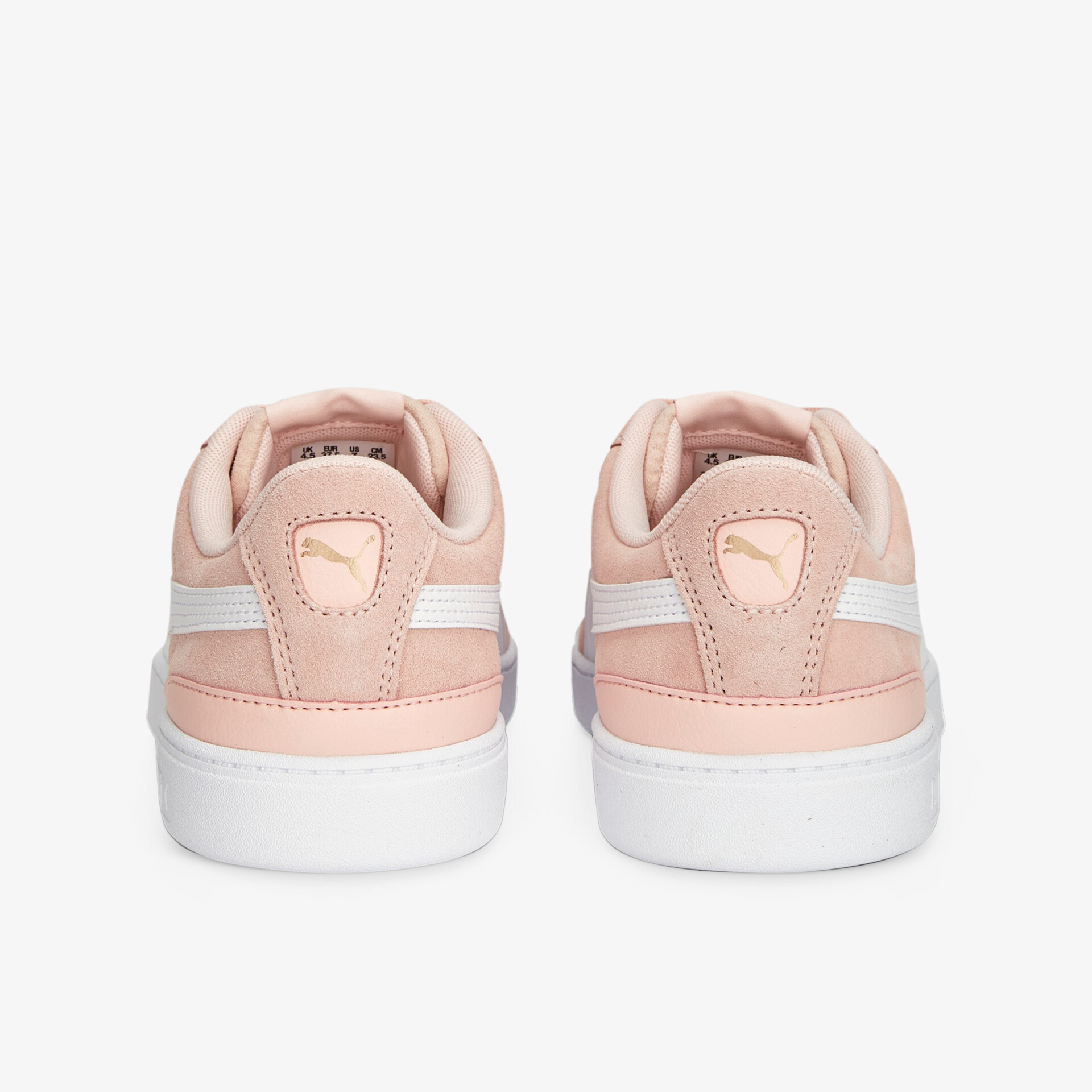 Elegante Sneaker mit weichem Obermaterial in Rosa und Weiß, ideal für sportliche und alltägliche Aktivitäten.