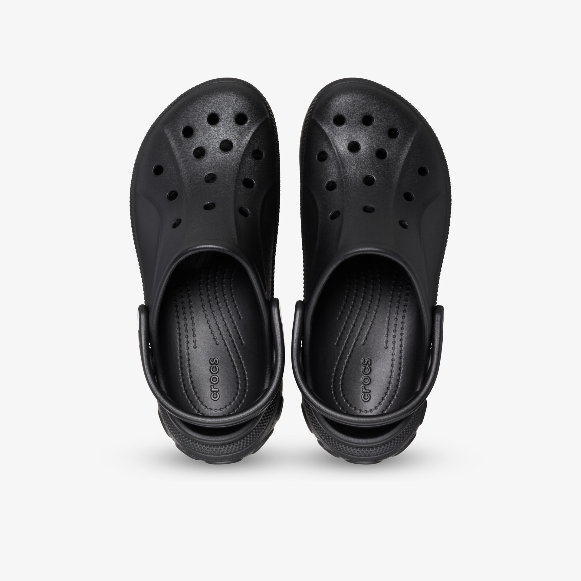 Leichtes und bequemes schwarzes Schuhclogs-Paar mit atmungsaktiven Löchern und strapazierfähigem Material