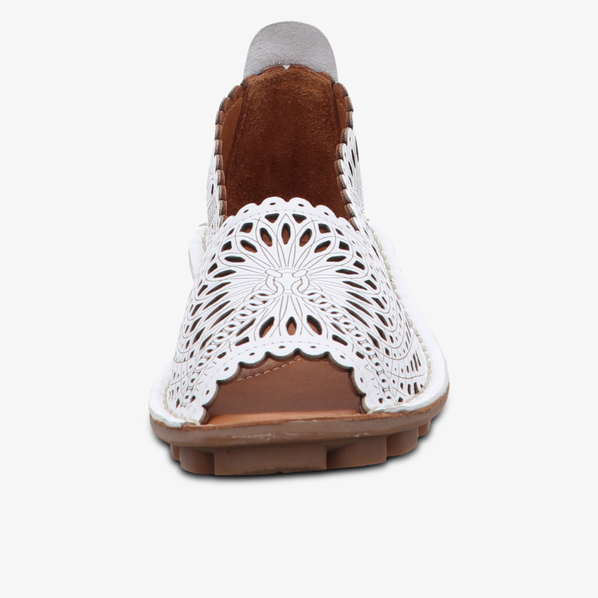 Eleganter Schuh mit filigraner Spitze und komfortabler Sohle. Ideal für stilvolle Outfits.