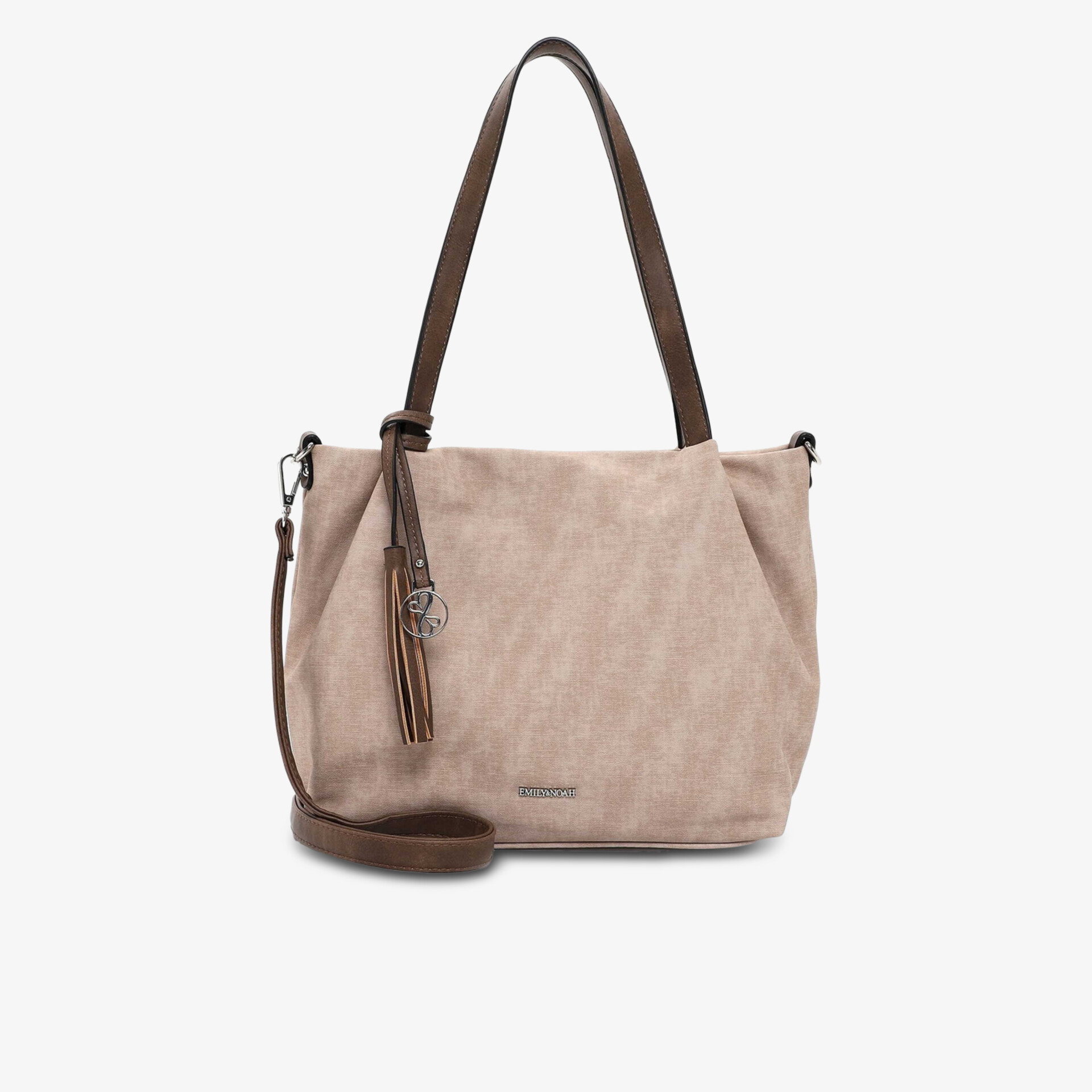 Geräumige und modische Tasche mit langen Henkeln aus hochwertigem Material für den Alltag