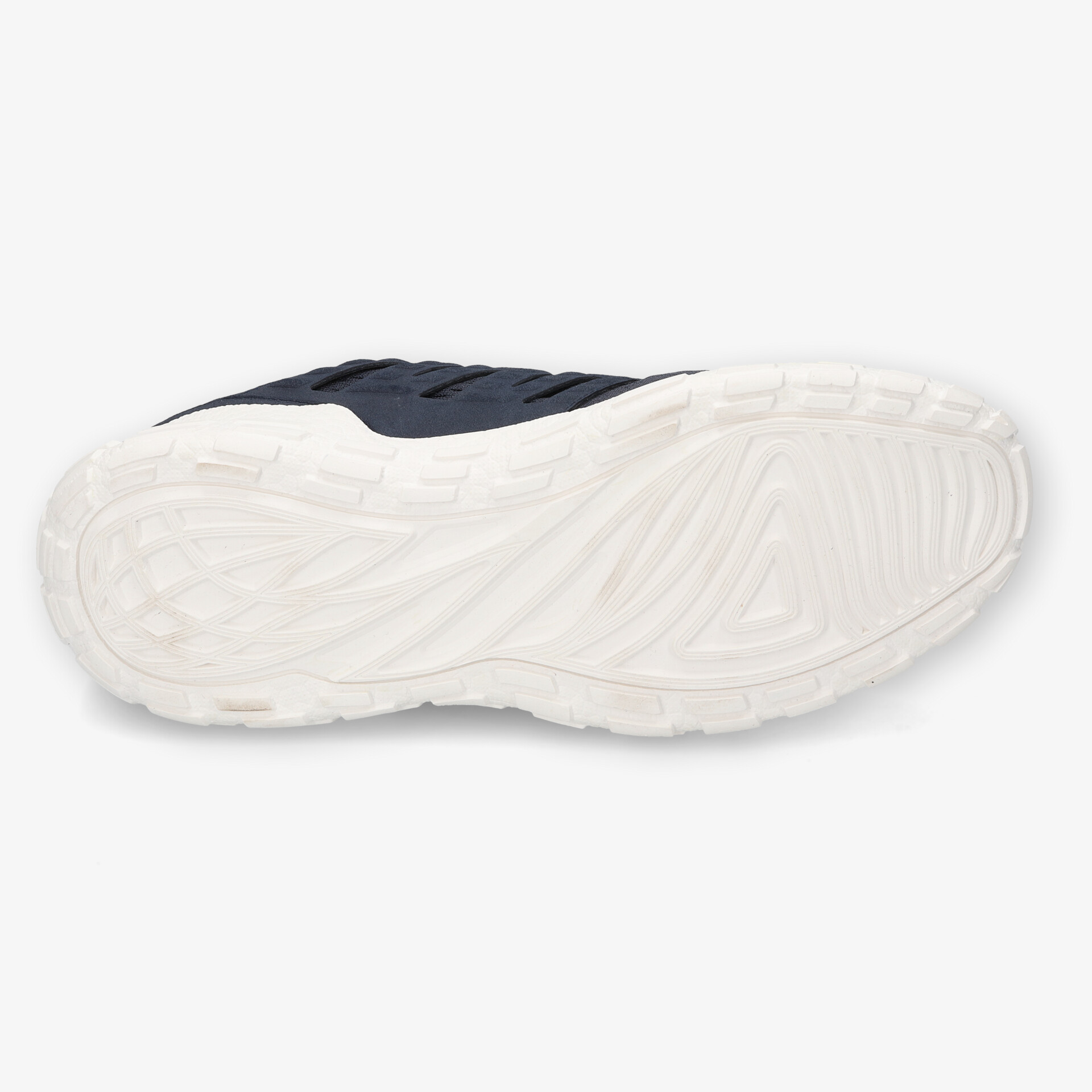 Hochwertige, rutschfeste, weiße Schuhsohle mit verbessertem Profil für optimalen Halt und Komfort