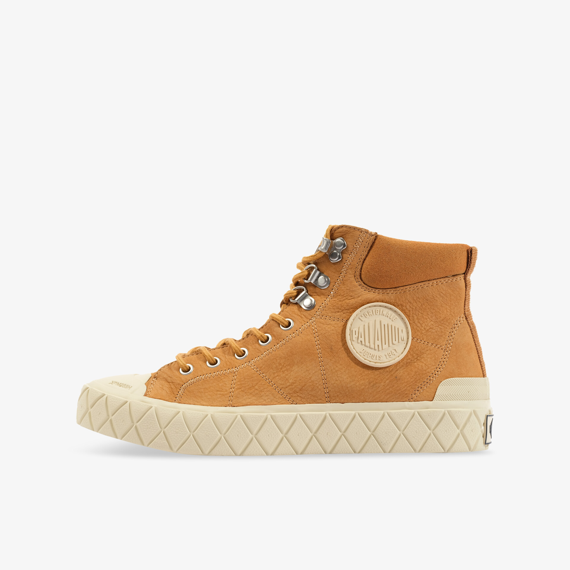 Moderner High-Top-Sneaker in Lederoptik mit rutschfester Sohle und hohem Tragekomfort