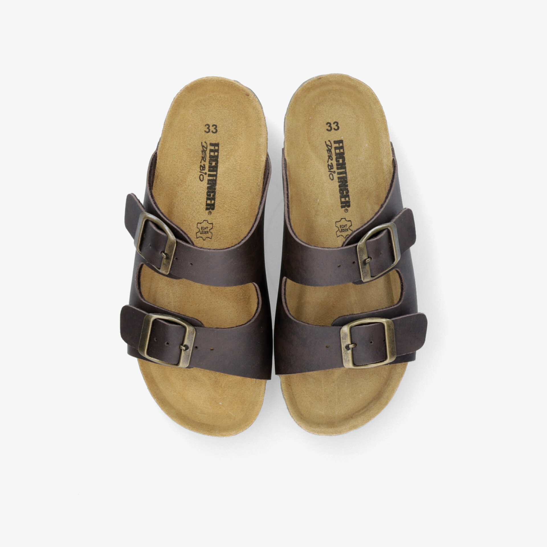 Bequeme Sandalen mit zwei verstellbaren Schnallen und ergonomischem Fußbett, ideal für langanhaltenden Tragekomfort