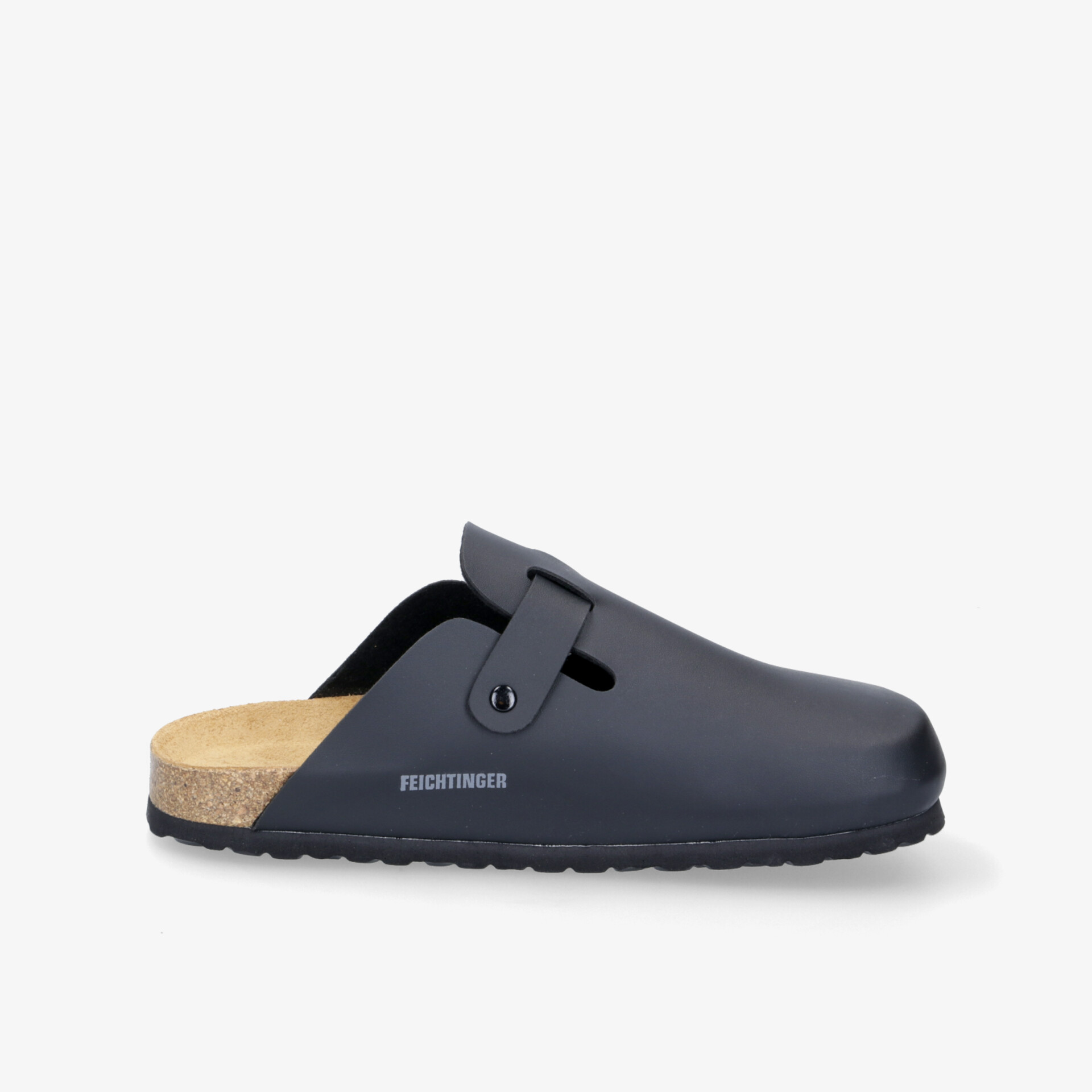 Bequemer klassischer Clog mit ergonomischem Design und rutschfester Sohle in elegantem Schwarz.