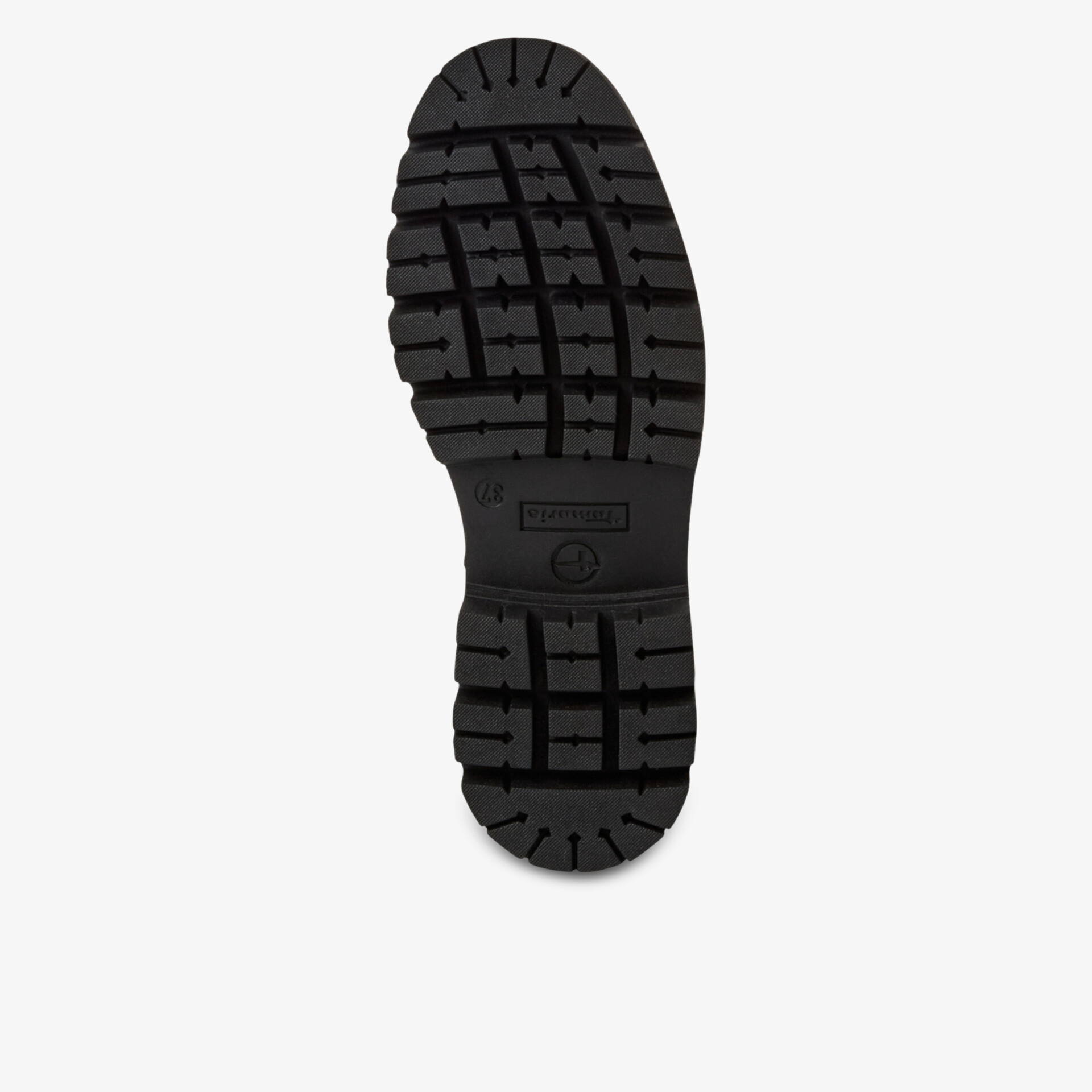Robuste und rutschfeste Schuhsohle mit tiefem Profil für optimale Trittsicherheit und Langlebigkeit