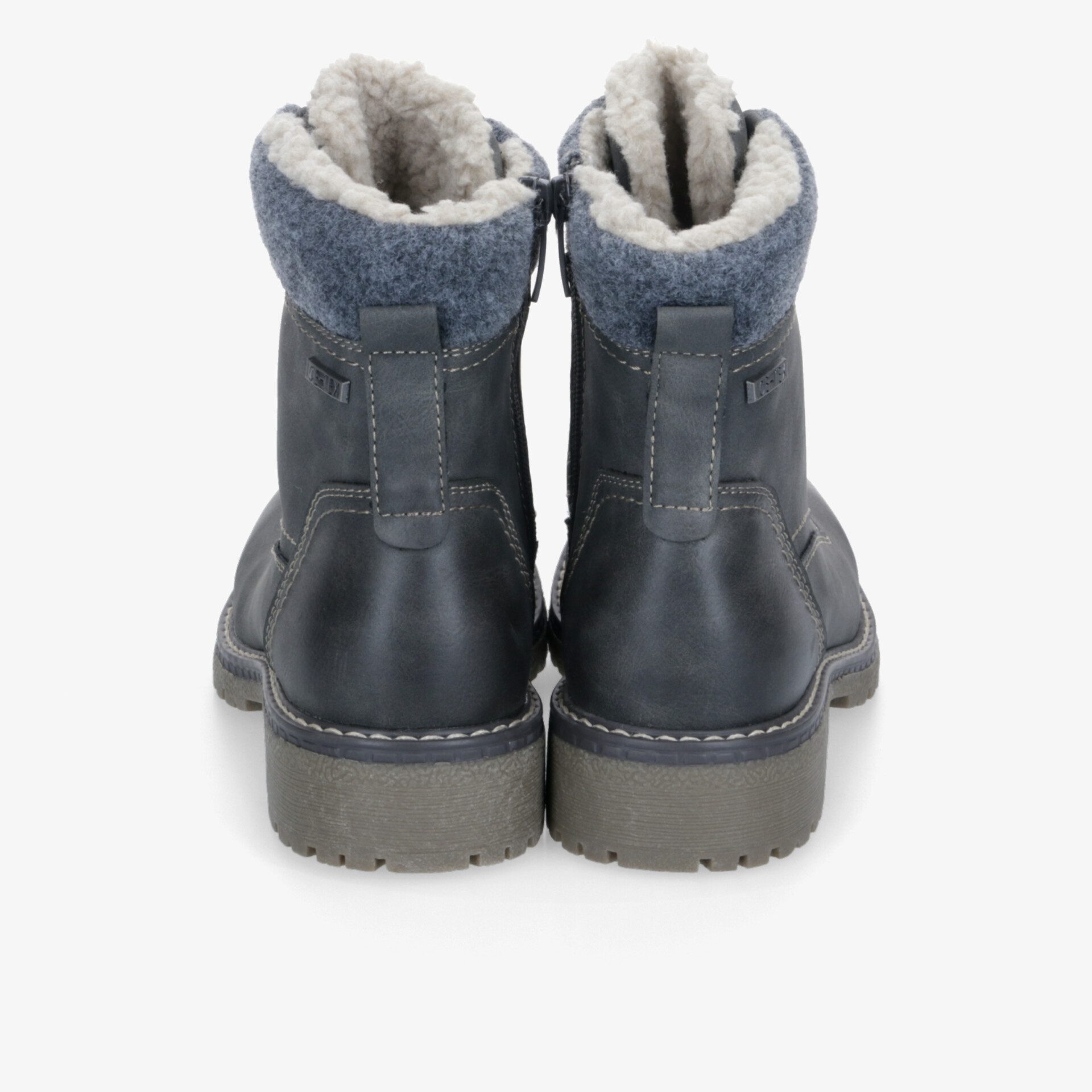 Robuste Winterstiefel mit warmem Innenfutter und praktischem Reißverschluss, perfekt für kalte Tage