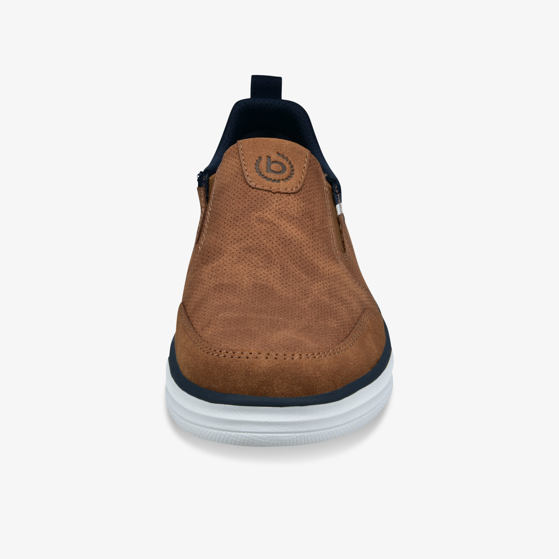 Brauner Slip-On Sneaker mit bequemer Passform, rutschfester Sohle und leichter, atmungsaktiver Oberfläche
