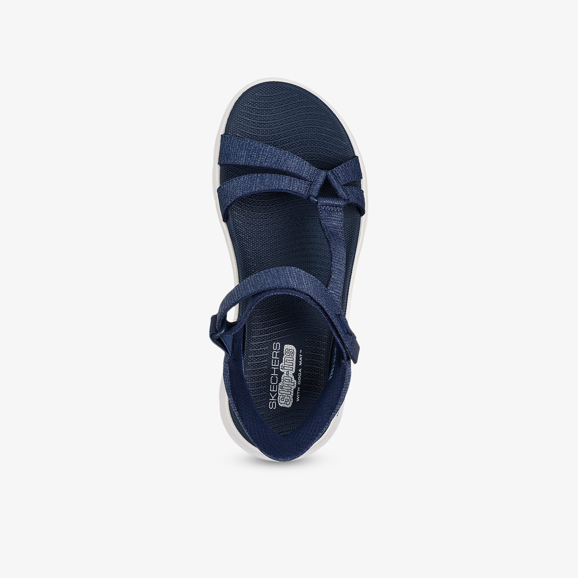 Blauer Sandalenschuh mit verstellbarem Riemen und rutschfester Sohle für angenehmen Tragekomfort