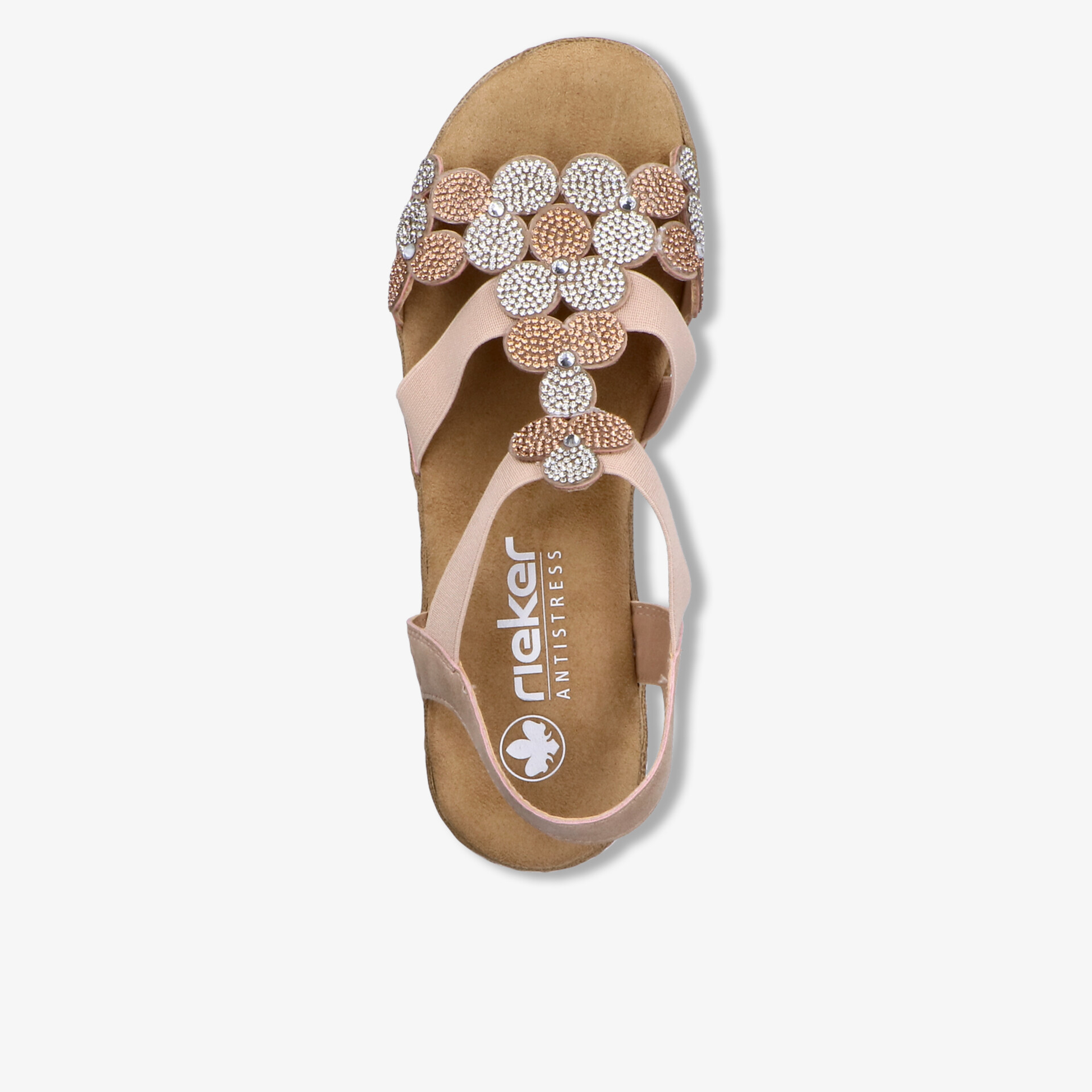 Bequeme Sandale mit verstellbaren Riemen und modischer Verzierung, ideales sommerliches Schuhwerk