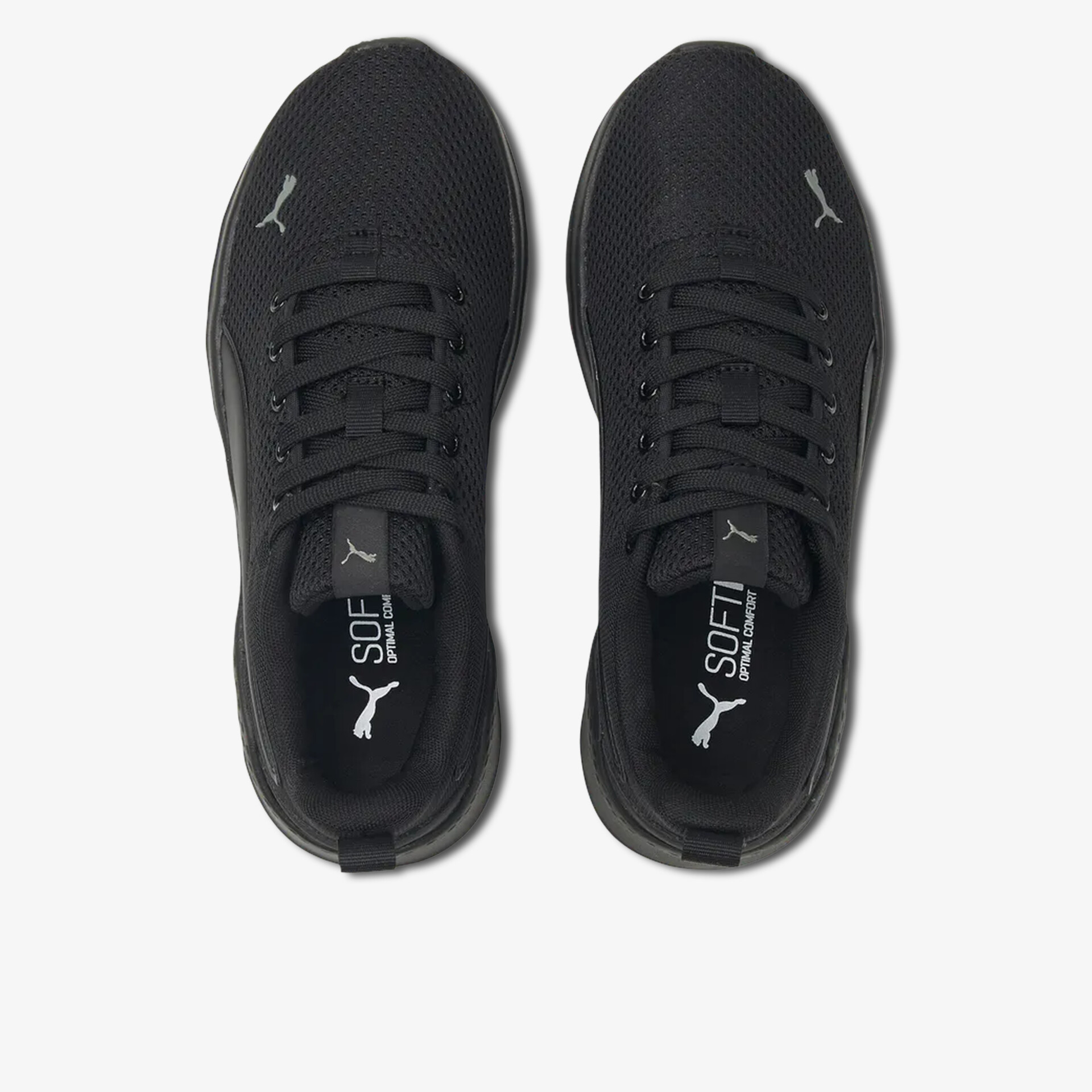 Schwarze Puma Sneaker in leichter, atmungsaktiver Ausführung mit bequemer Passform und flexiblem Sohlenprofil