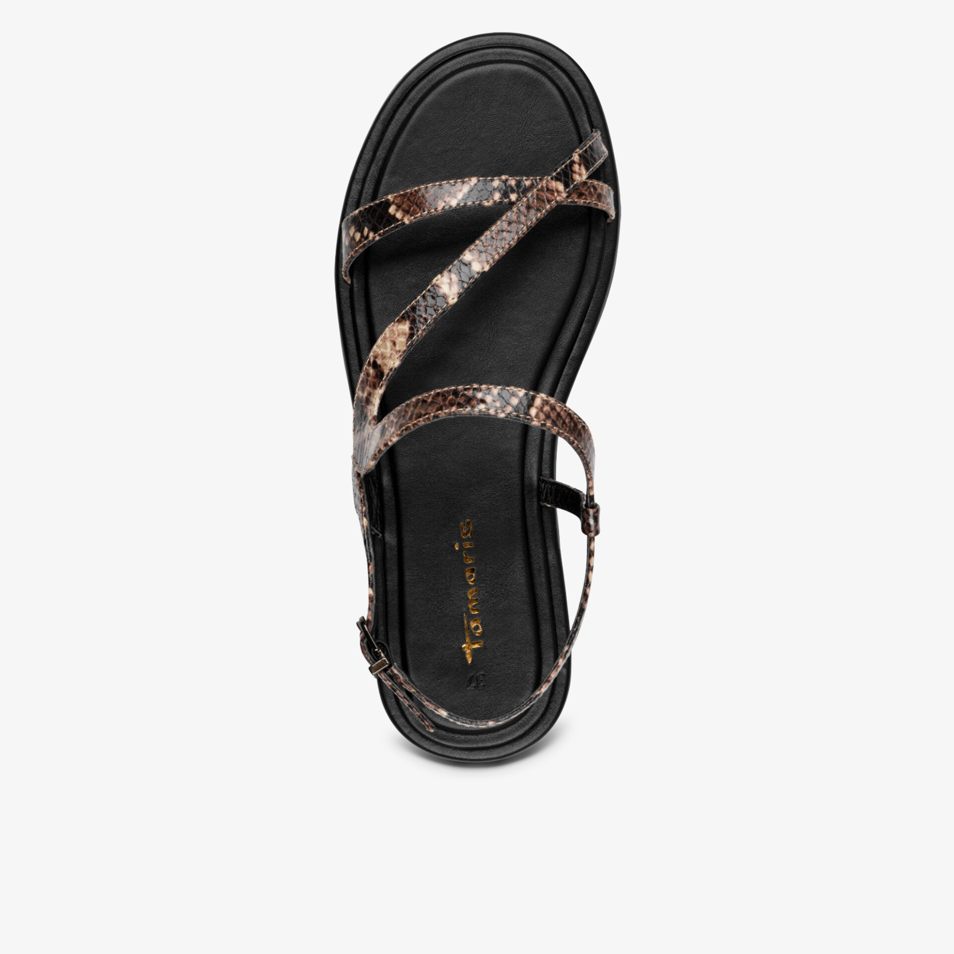 Leichte Sandale mit verstellbaren Riemen und bequemer Sohle, ideal für sommerlichen Komfort und Stil