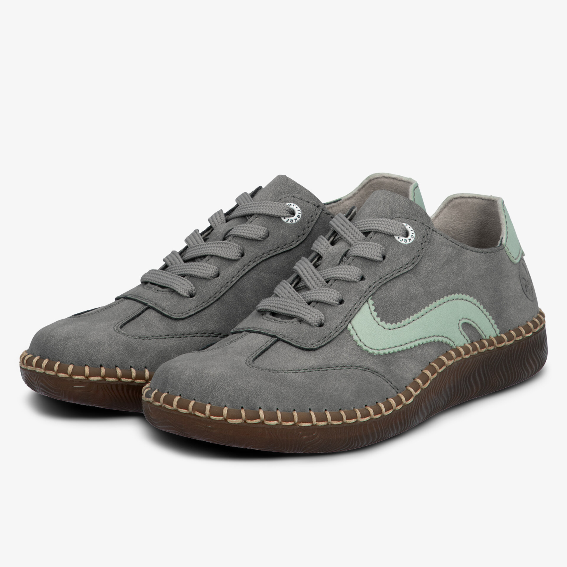 Graue Schuhe mit flexibler Sohle und modischem Design für hohen Tragekomfort und langlebige Nutzung